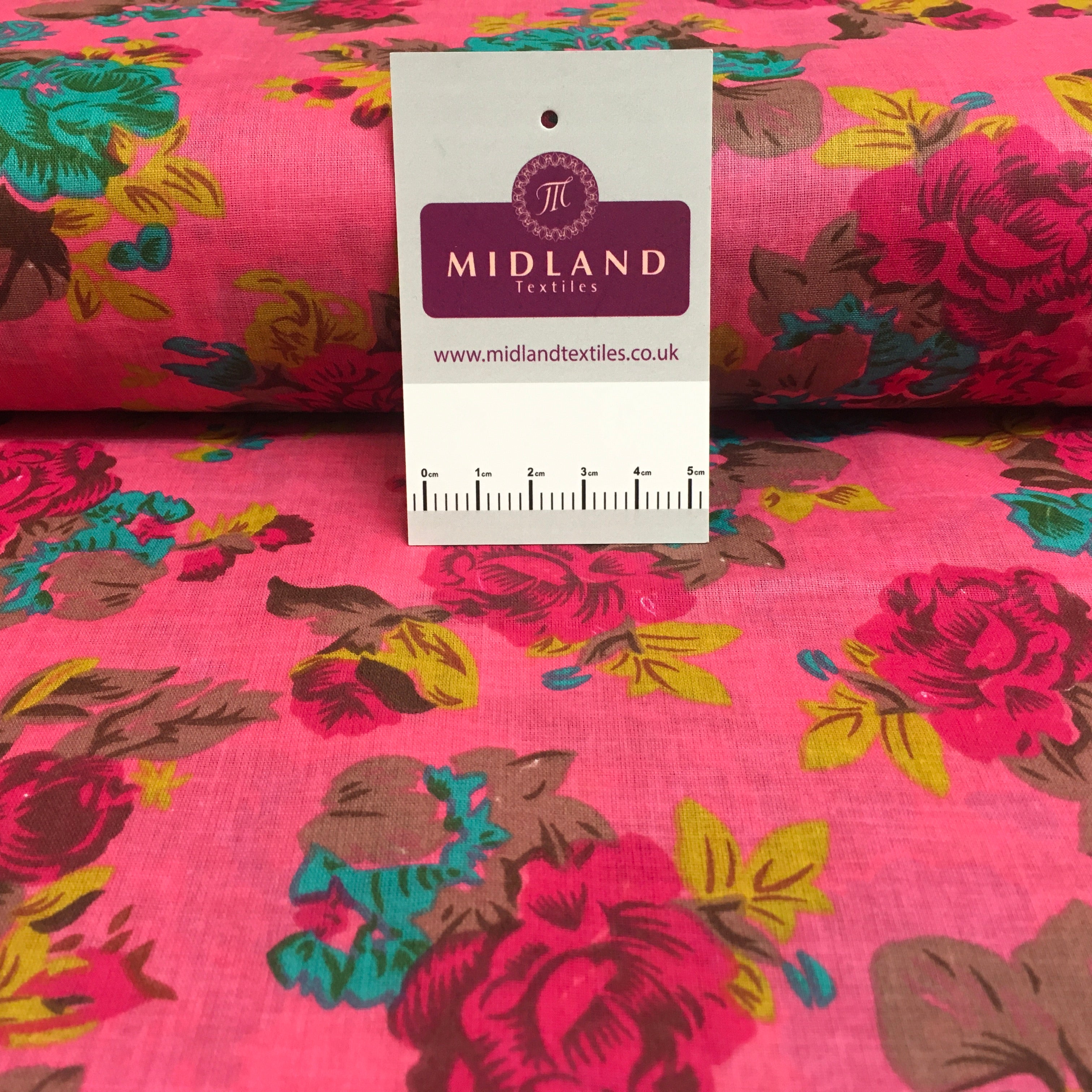 Printed 100% Cotton Floral Lawn Dress Fabric M1406