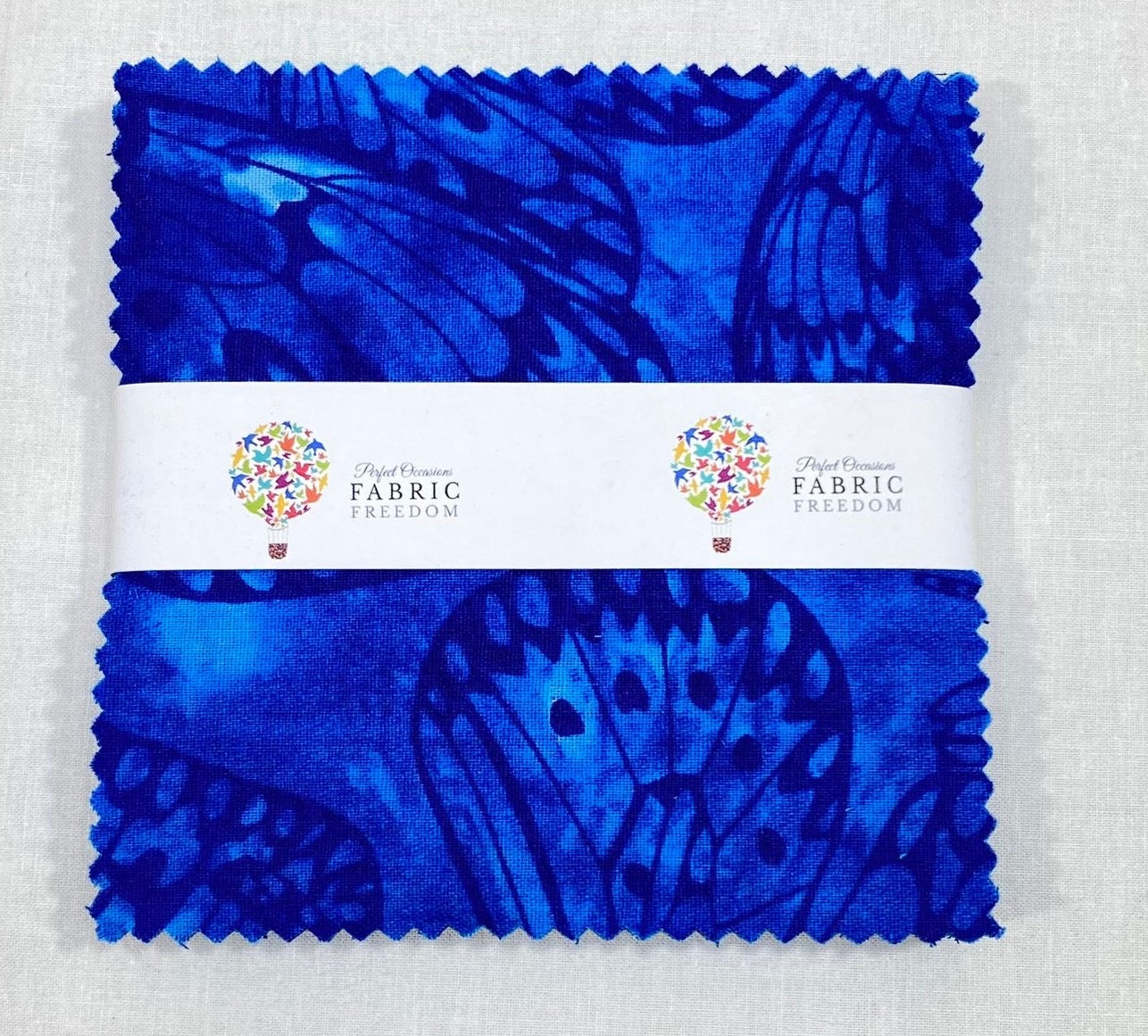 Melody Butterfly Print 5' Quilting Cotton Fabric Squares - 42 x 5' by 5' M1982