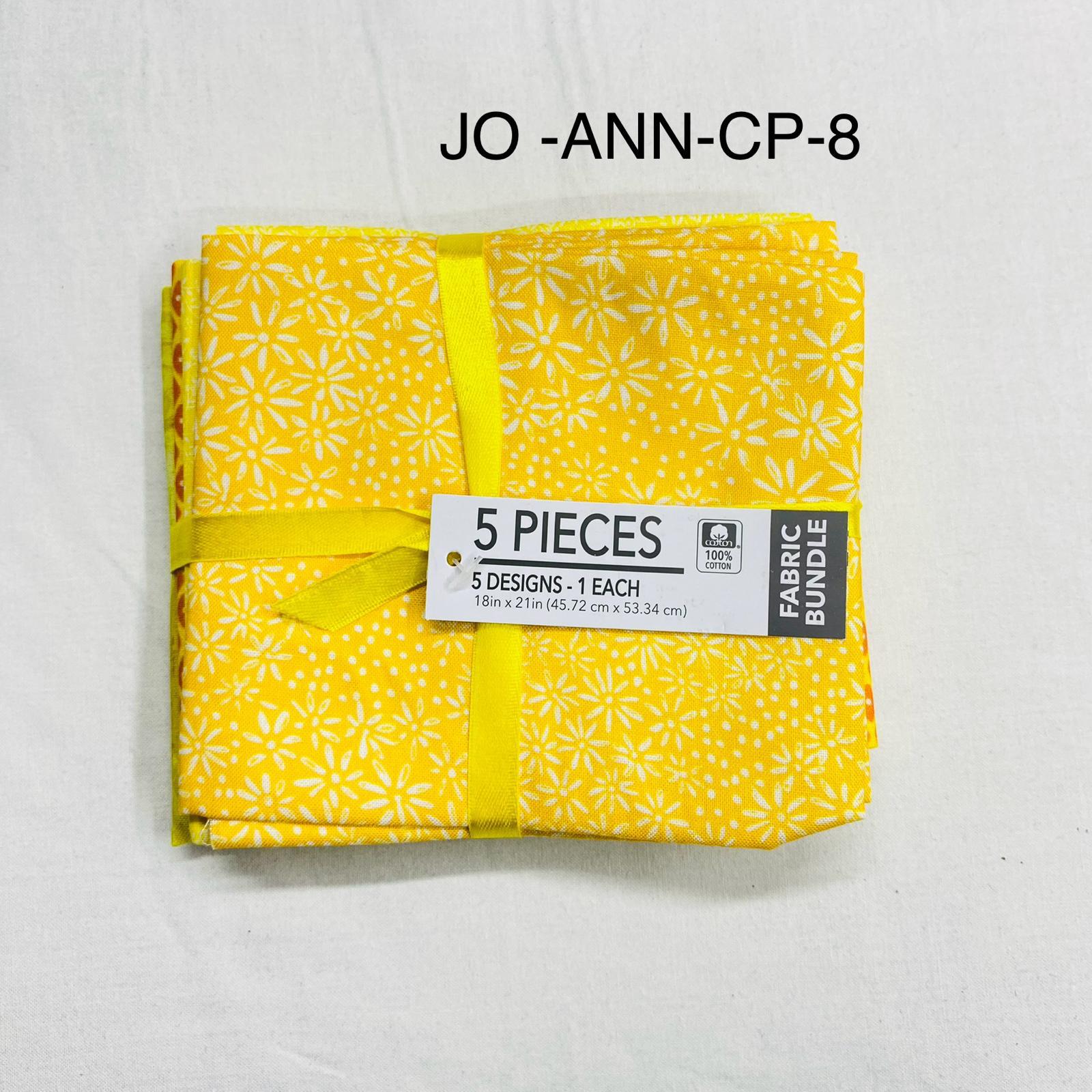 5 Piece 100% Cotton 5 Designs Fat Quarter Bundle - 45cm x 53cm Fabric M1981