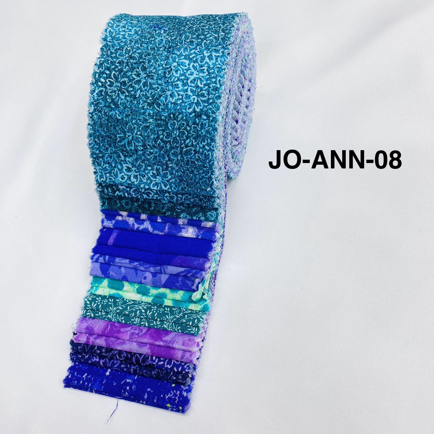 Jelly Roll Fabric Strips - 20 Pieces, 10 Designs  - 2.5 Inch x 42 Inch (Approx.) Fabric M1983