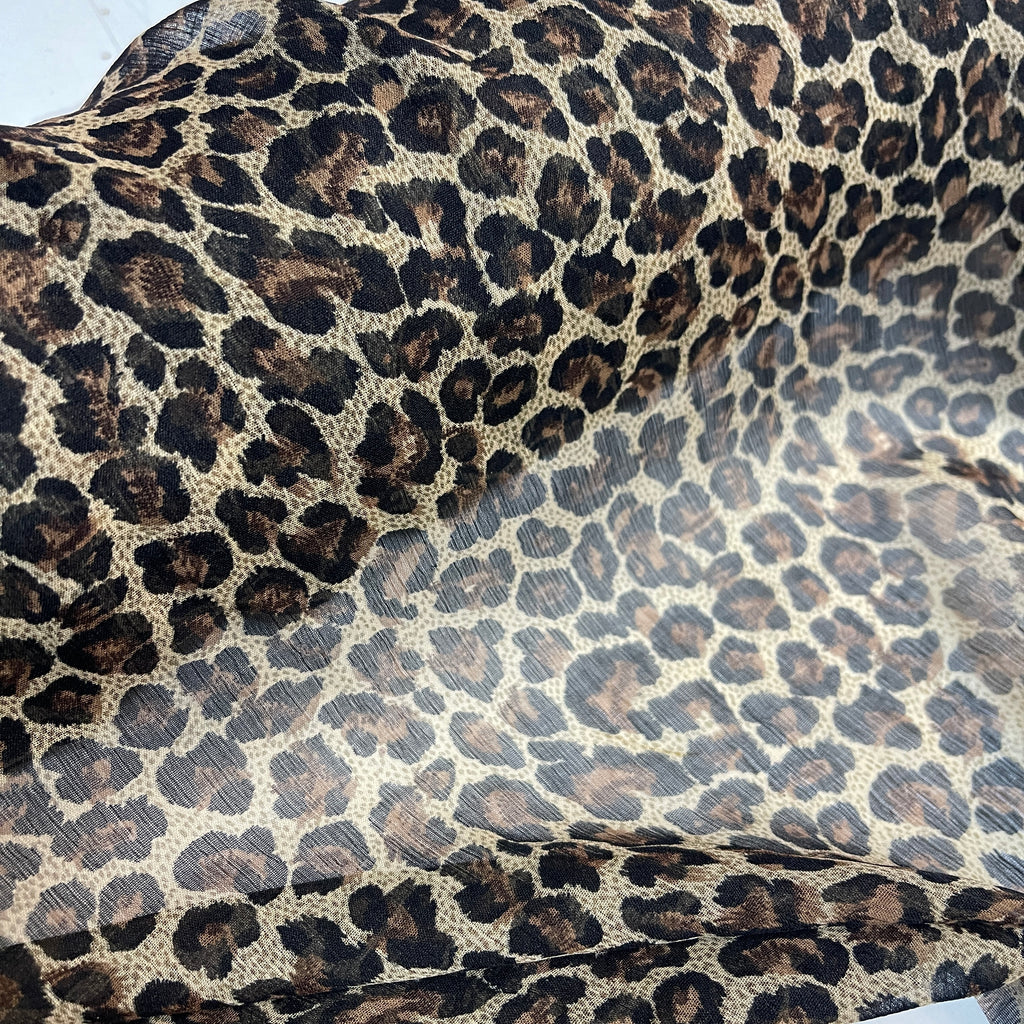 Animal Print Lightweight Chiffon Fabric 110m Wide MR1147 Mtex