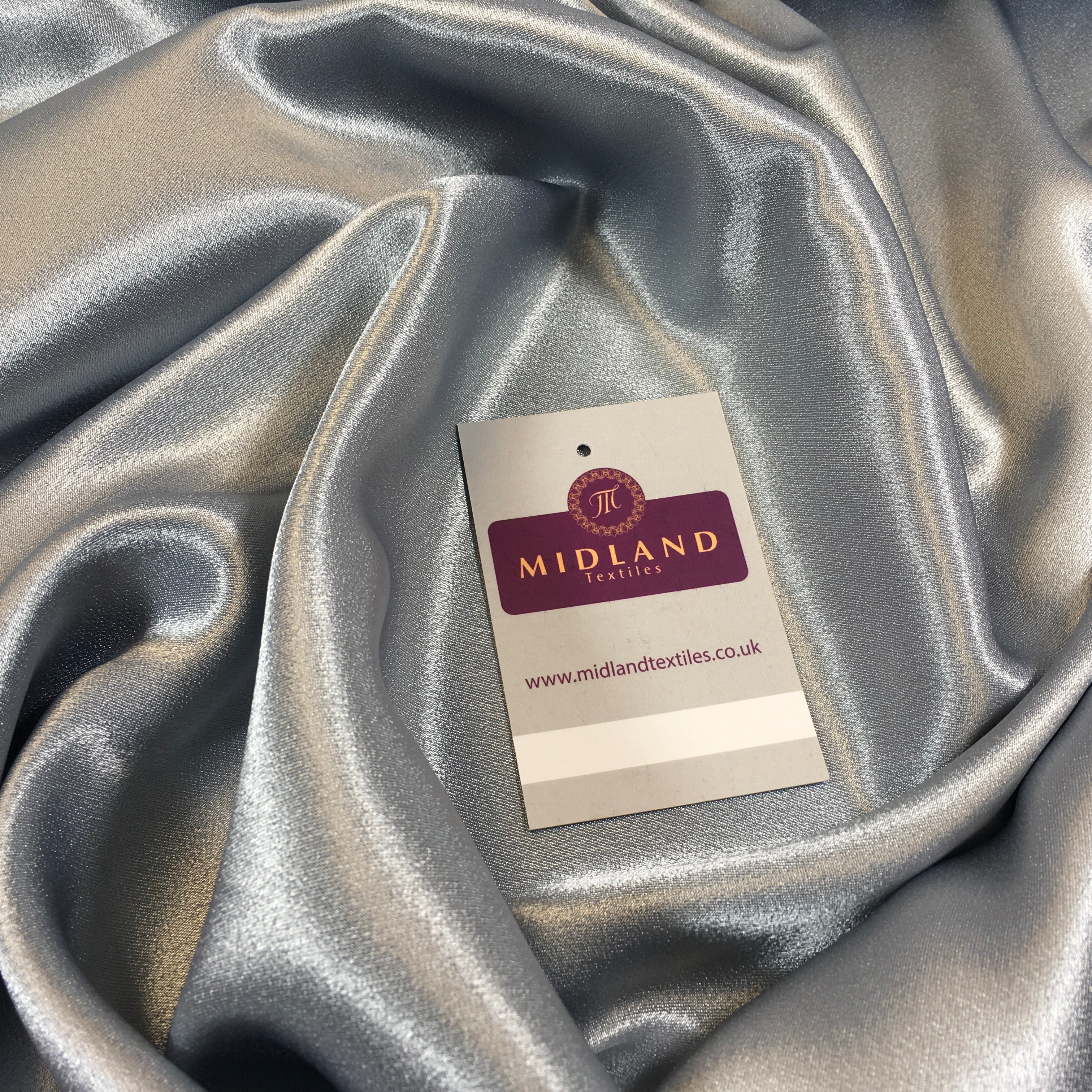 Crepe Back Liquid Satin Fabric - Silky Smooth 110cm Wide M87