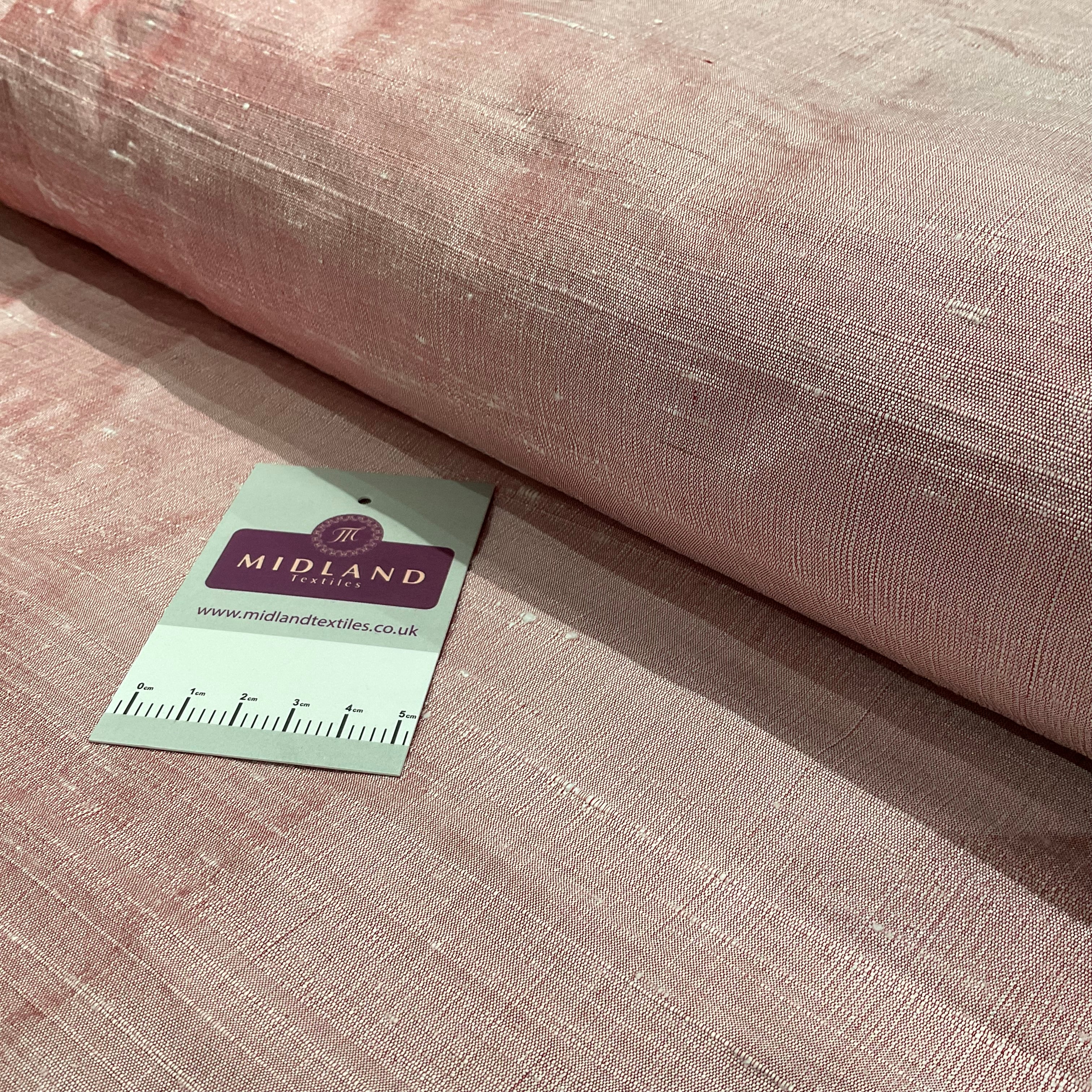 Pure 100% Silk Handloom Dupion Fabric – 44' Wide – Sold by Half Metre M2070