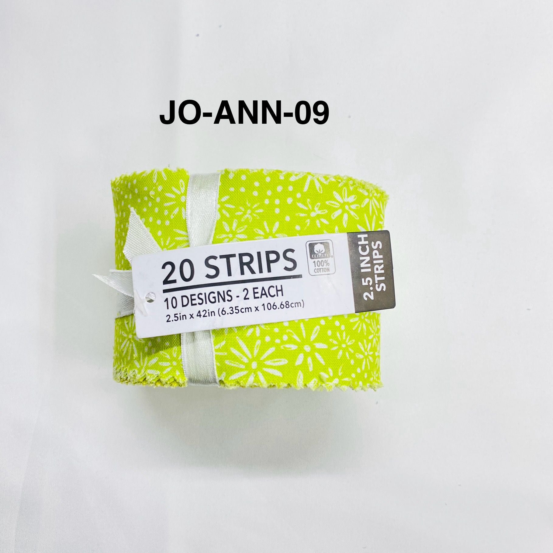 Jelly Roll Fabric Strips - 20 Pieces, 10 Designs  - 2.5 Inch x 42 Inch (Approx.) Fabric M1983