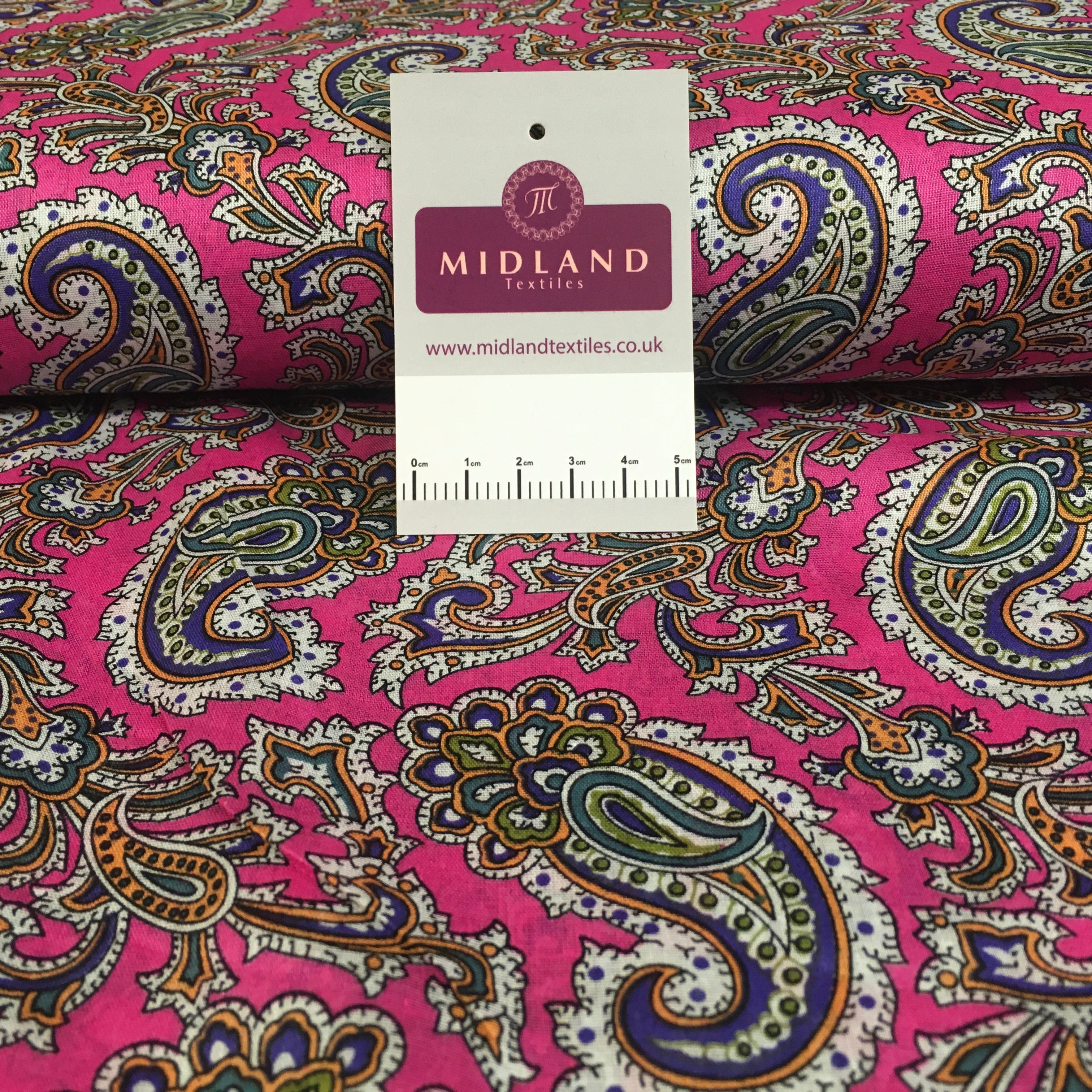 Printed 100% Cotton Floral Lawn Dress Fabric M1406