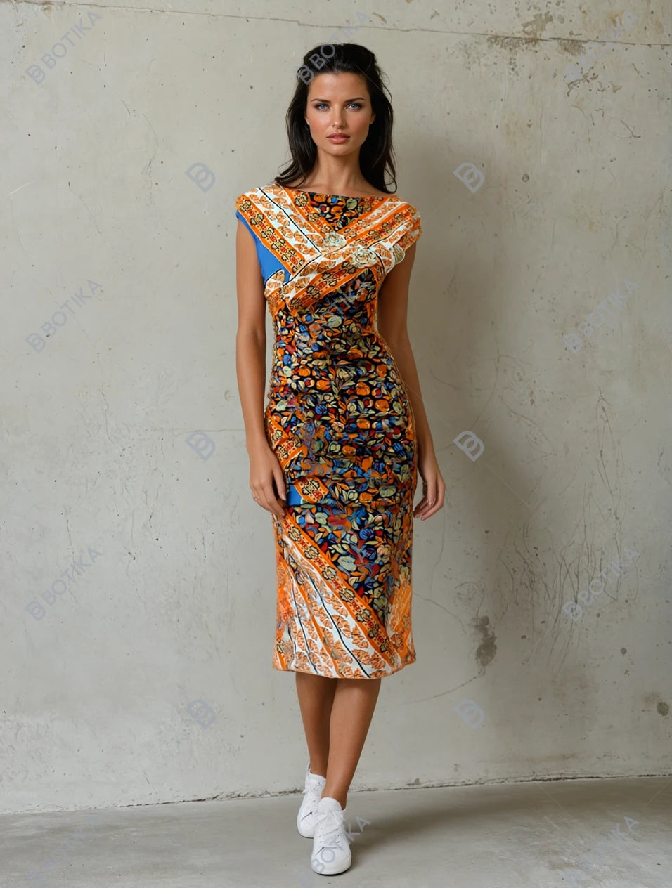 Mixed Designs Floral ornamental Chiffon Georgette Dress scarf Fabric M1556 Mtex