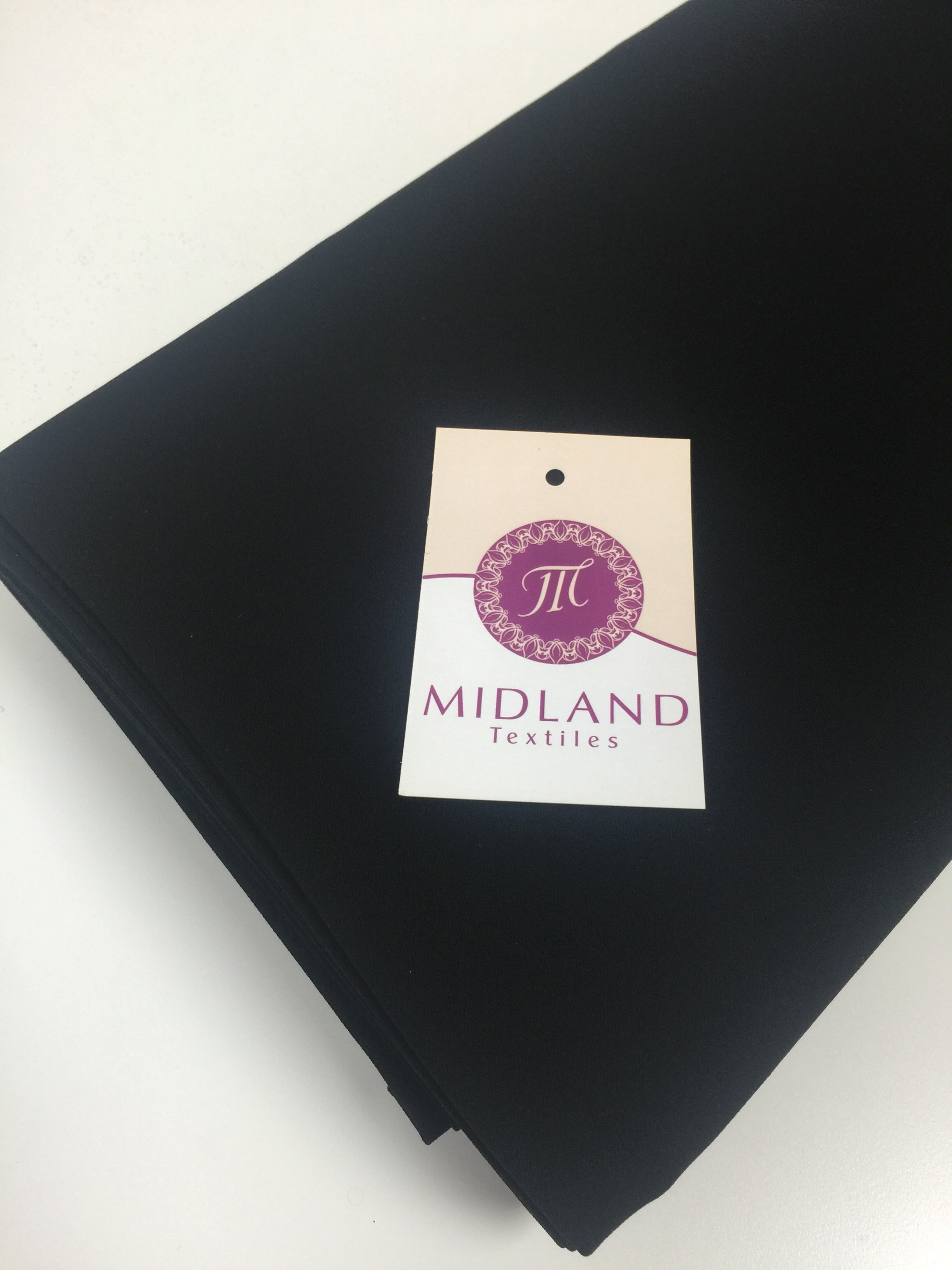 Black Moss Crepe Georgette dress fabric 150cm M2095