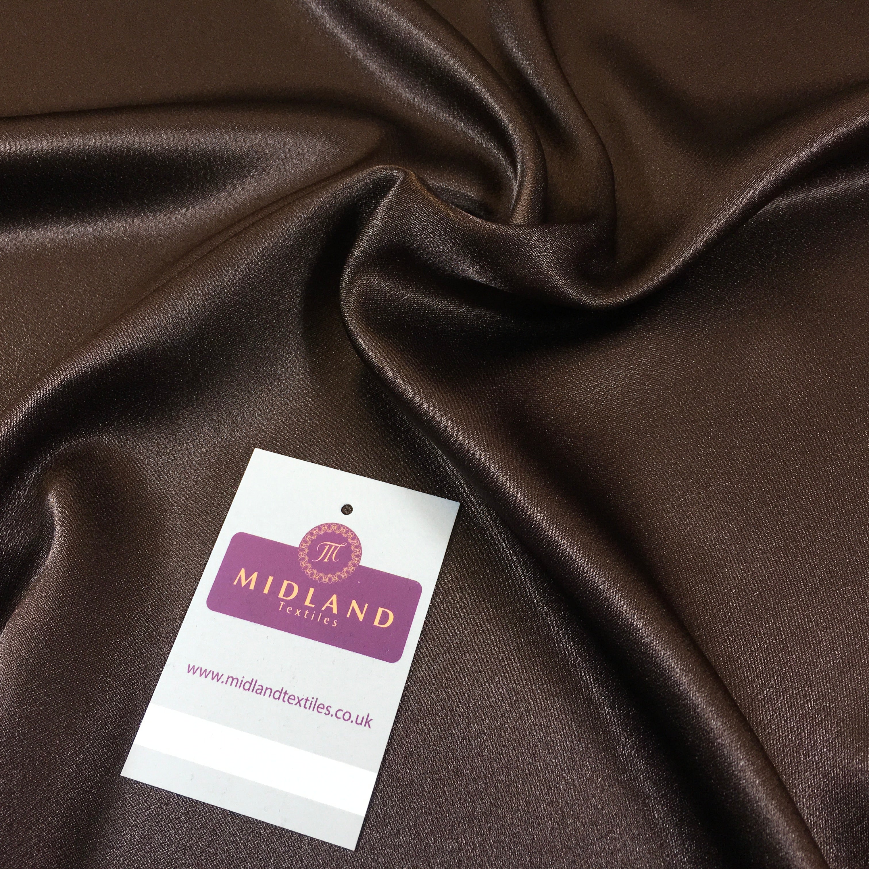 Crepe Back Liquid Satin Fabric - Silky Smooth 110cm Wide M87