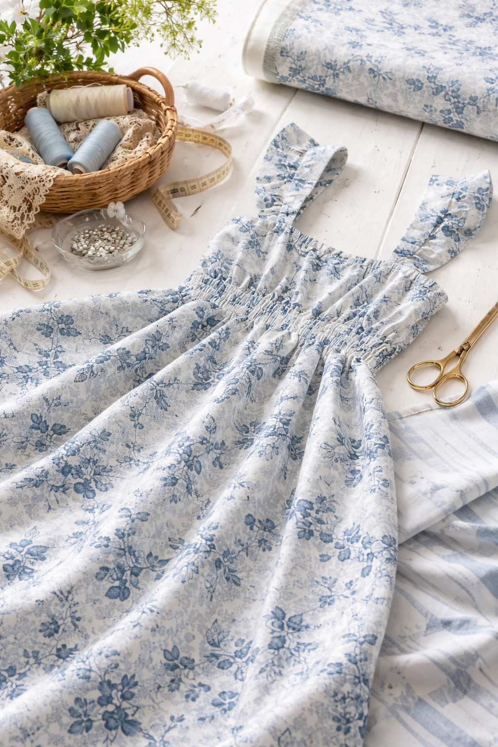 Premium Cotton Sateen Floral Print Dress Fabric 150cm Wide M2097