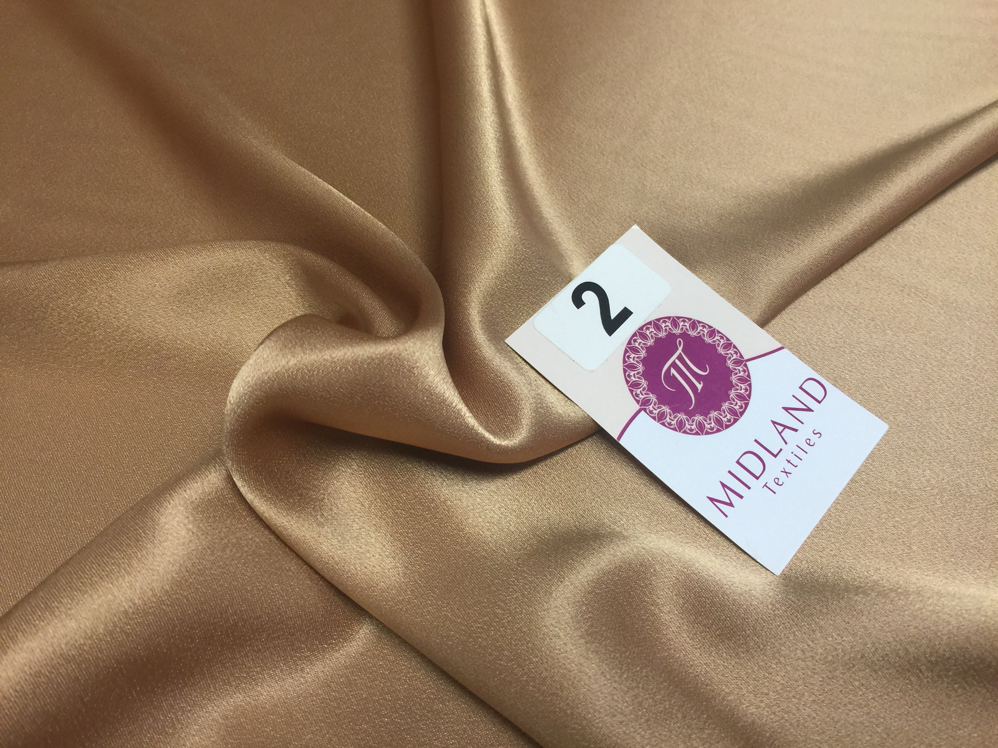 Crepe Back Liquid Satin Fabric - Silky Smooth 110cm Wide M87