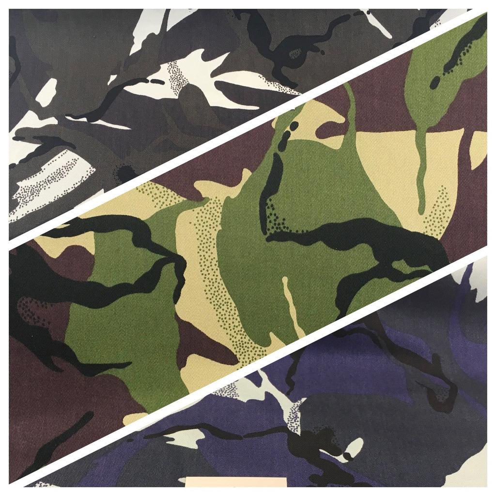 Army Military Camouflage 100% Cotton Drill Medium Weight Fabric 58