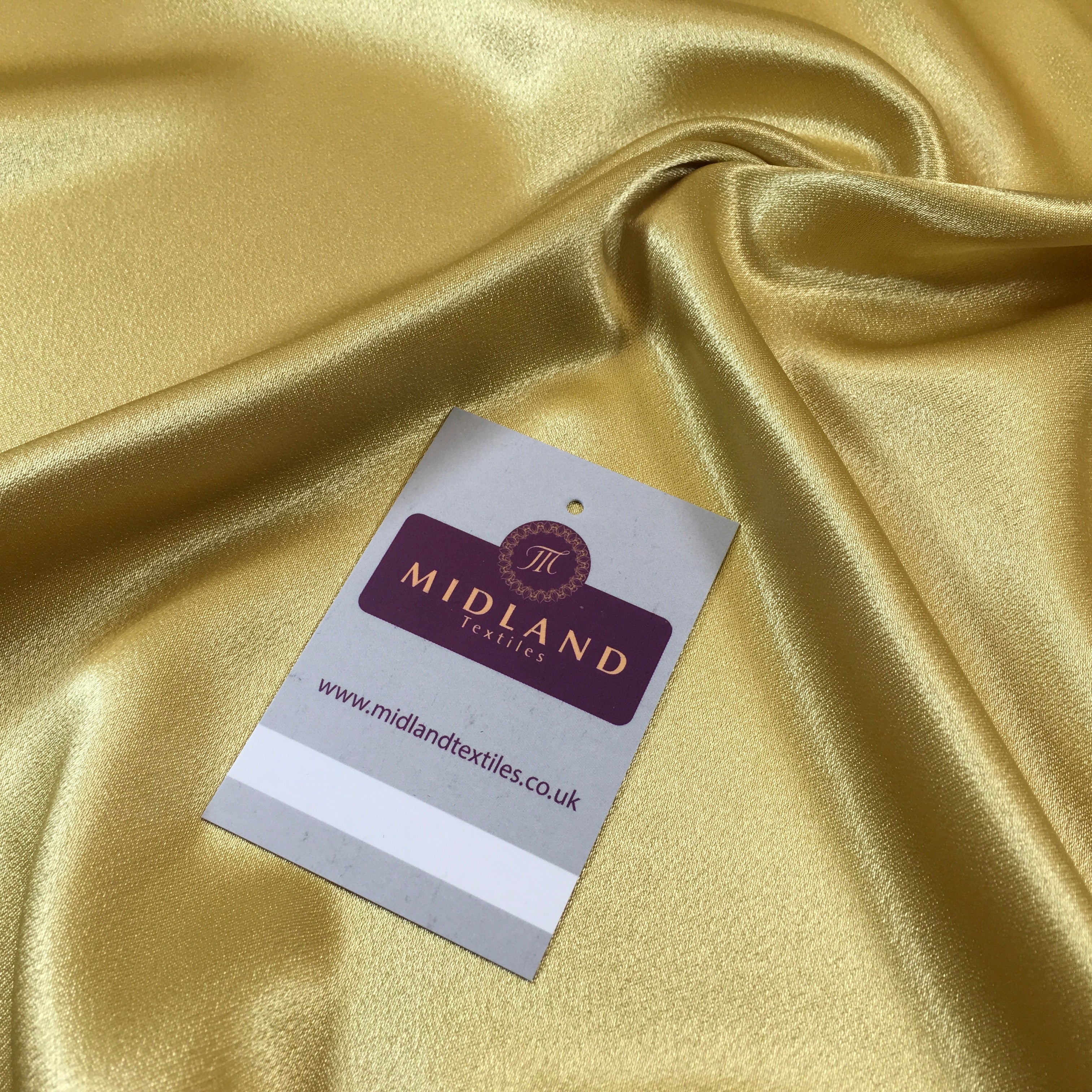 Crepe Back Liquid Satin Fabric - Silky Smooth 110cm Wide M87