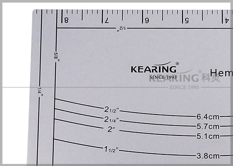 Aluminum Fabric Hem Gauge Kearing M1998
