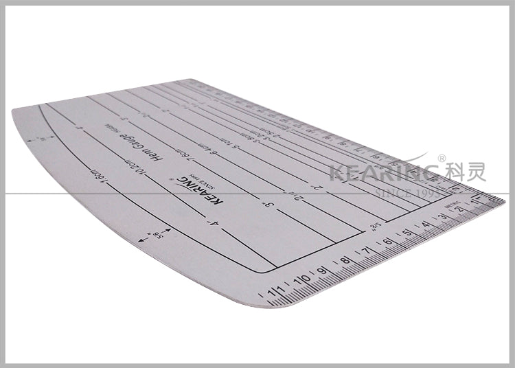 Aluminum Fabric Hem Gauge Kearing M1998
