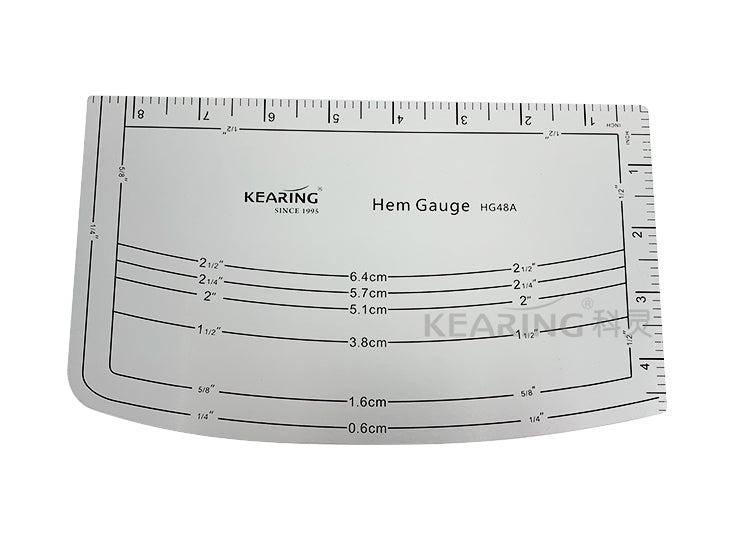 Aluminum Fabric Hem Gauge Kearing M1998