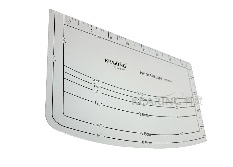 Aluminum Fabric Hem Gauge Kearing M1998