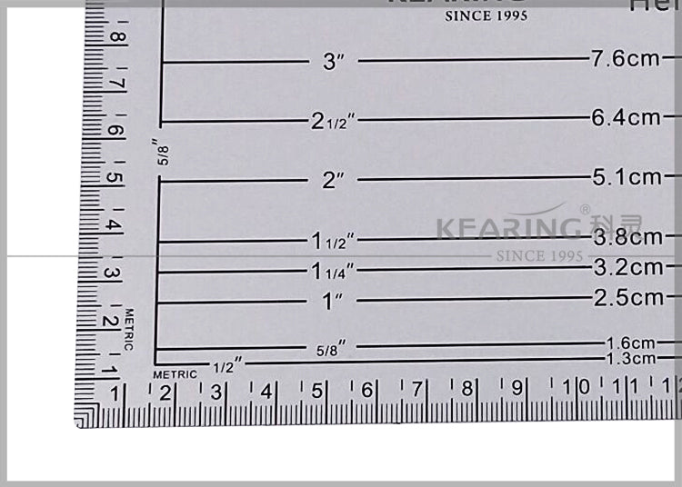 Aluminum Fabric Hem Gauge Kearing M1998