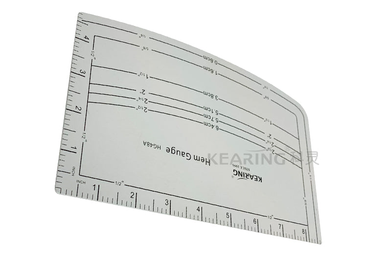 Aluminum Fabric Hem Gauge Kearing M1998