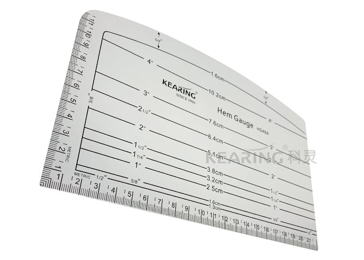 Aluminum Fabric Hem Gauge Kearing M1998