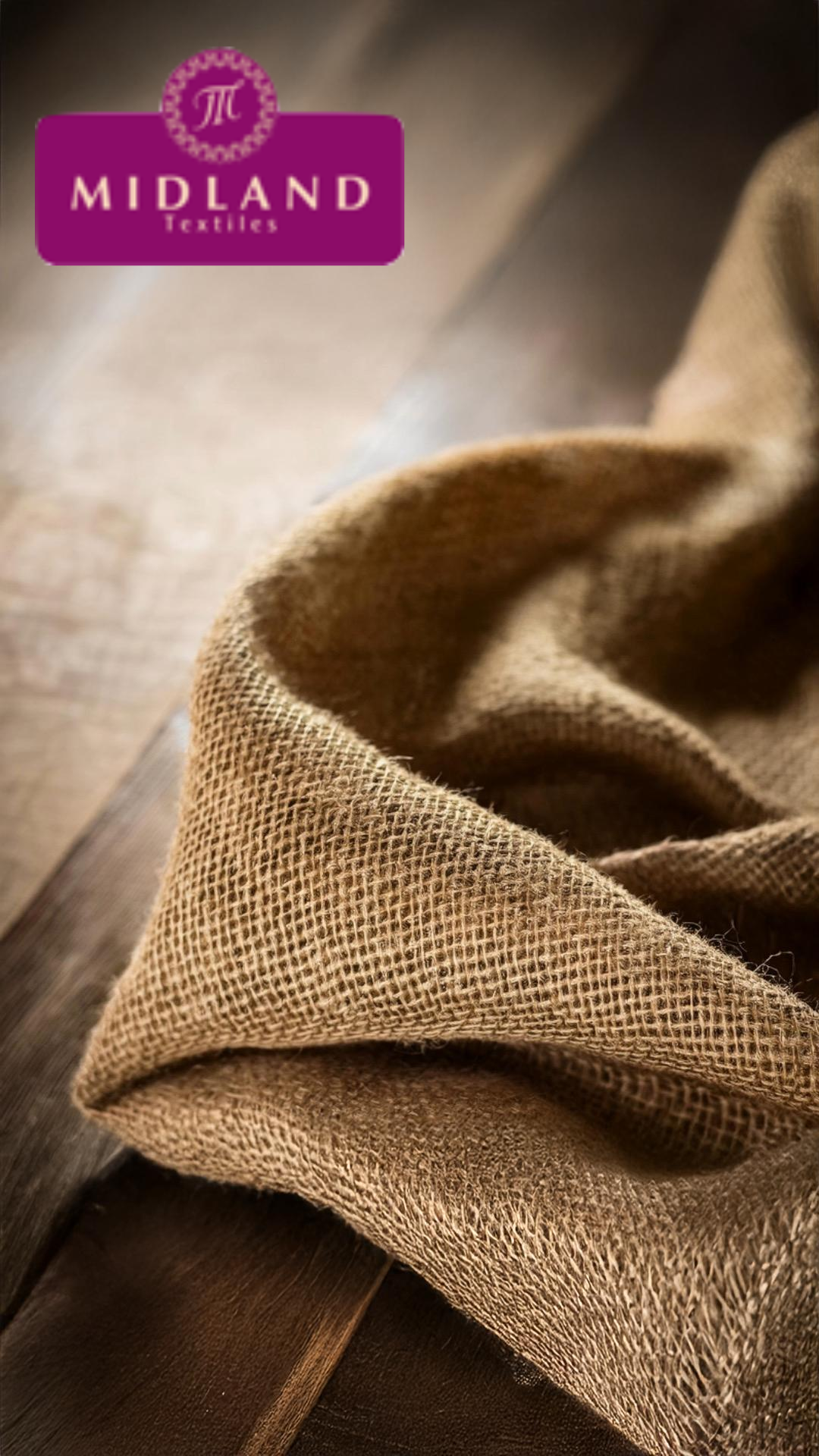 10oz Hessian Jute ideal for craft, bags sacks cloths & upholstery 60' Wide M50-2