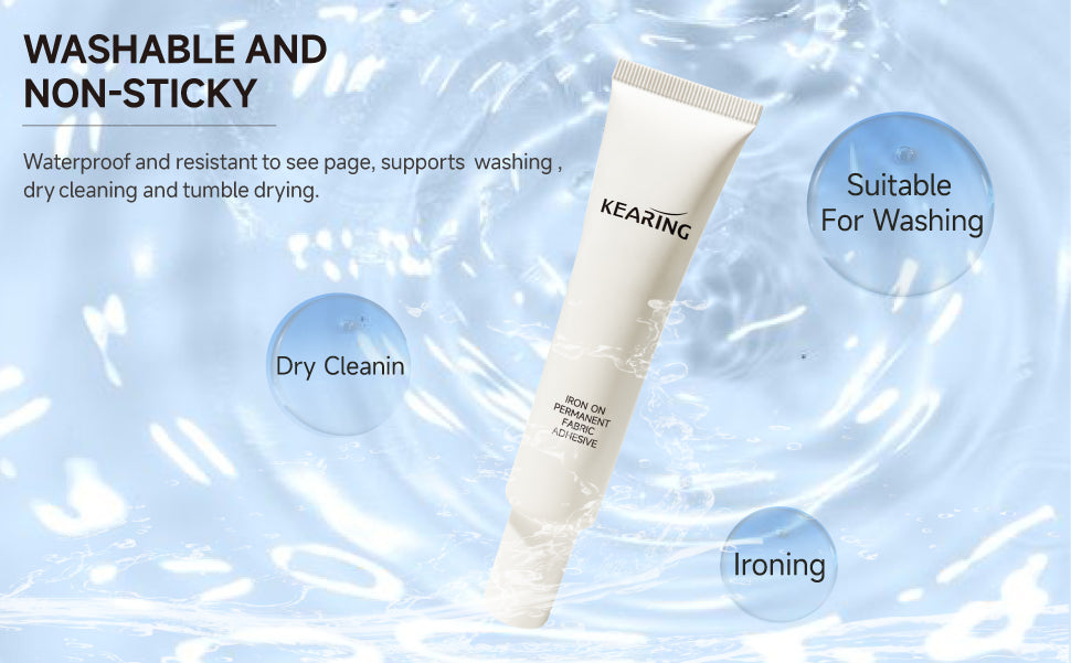 Iron On Permanent Fabric Adhesive ideal for hems, appliques, trims M1995