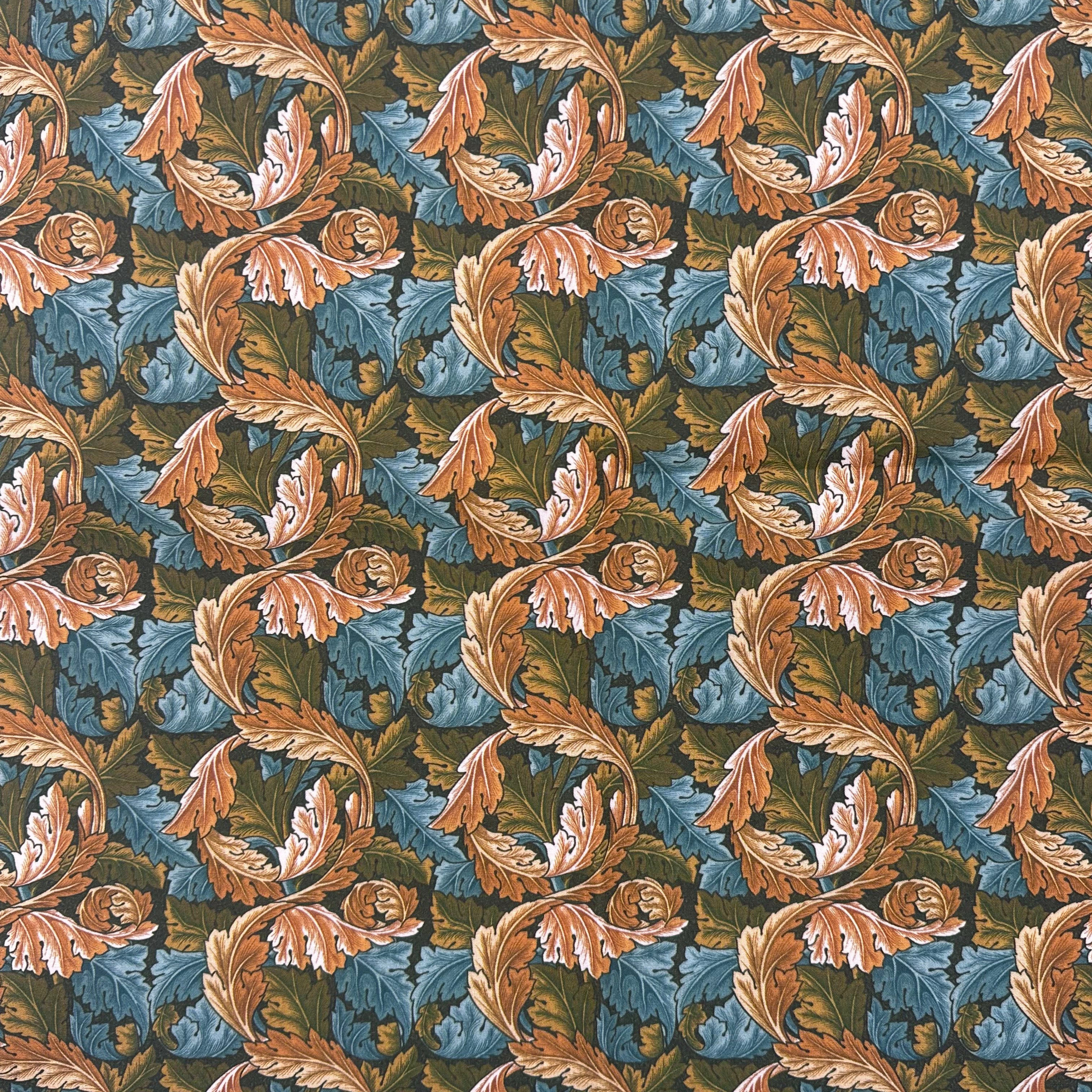 William Morris Acanthus Fabric – 115cm Wide – Premium Polycotton M2086