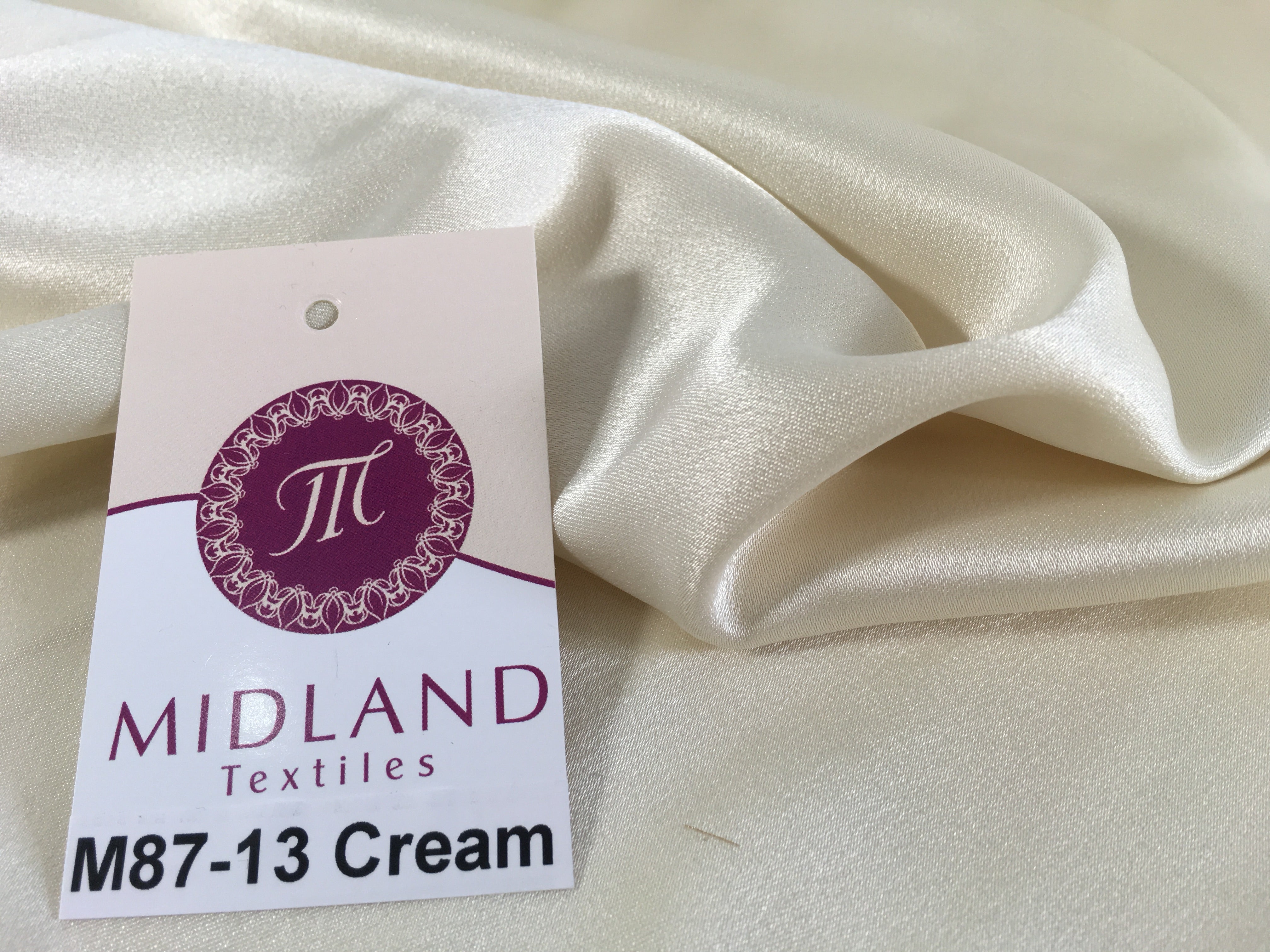 Crepe Back Liquid Satin Fabric - Silky Smooth 110cm Wide M87