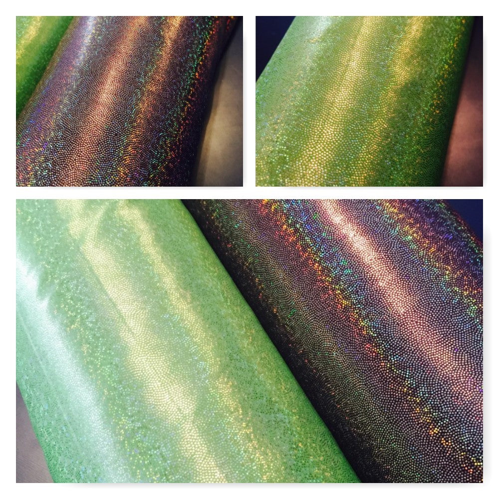 Holographic Shimmer Computer Foil Printed Fabric 45' M7
