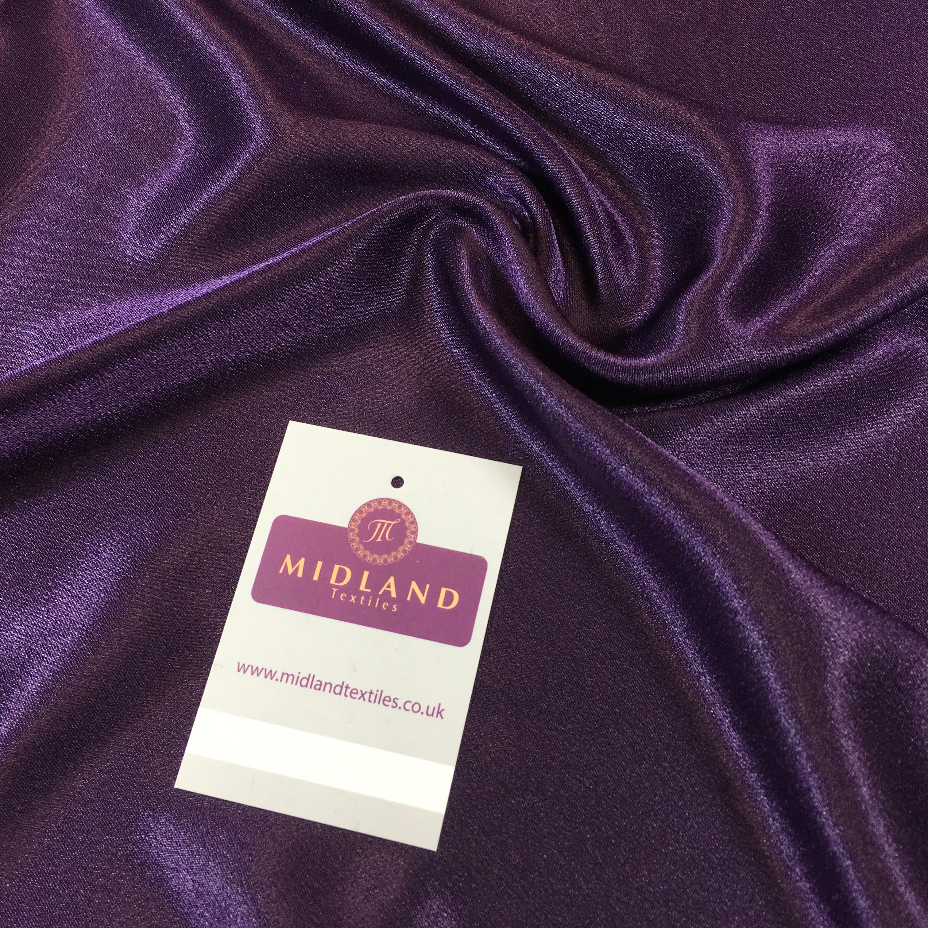 Crepe Back Liquid Satin Fabric - Silky Smooth 110cm Wide M87