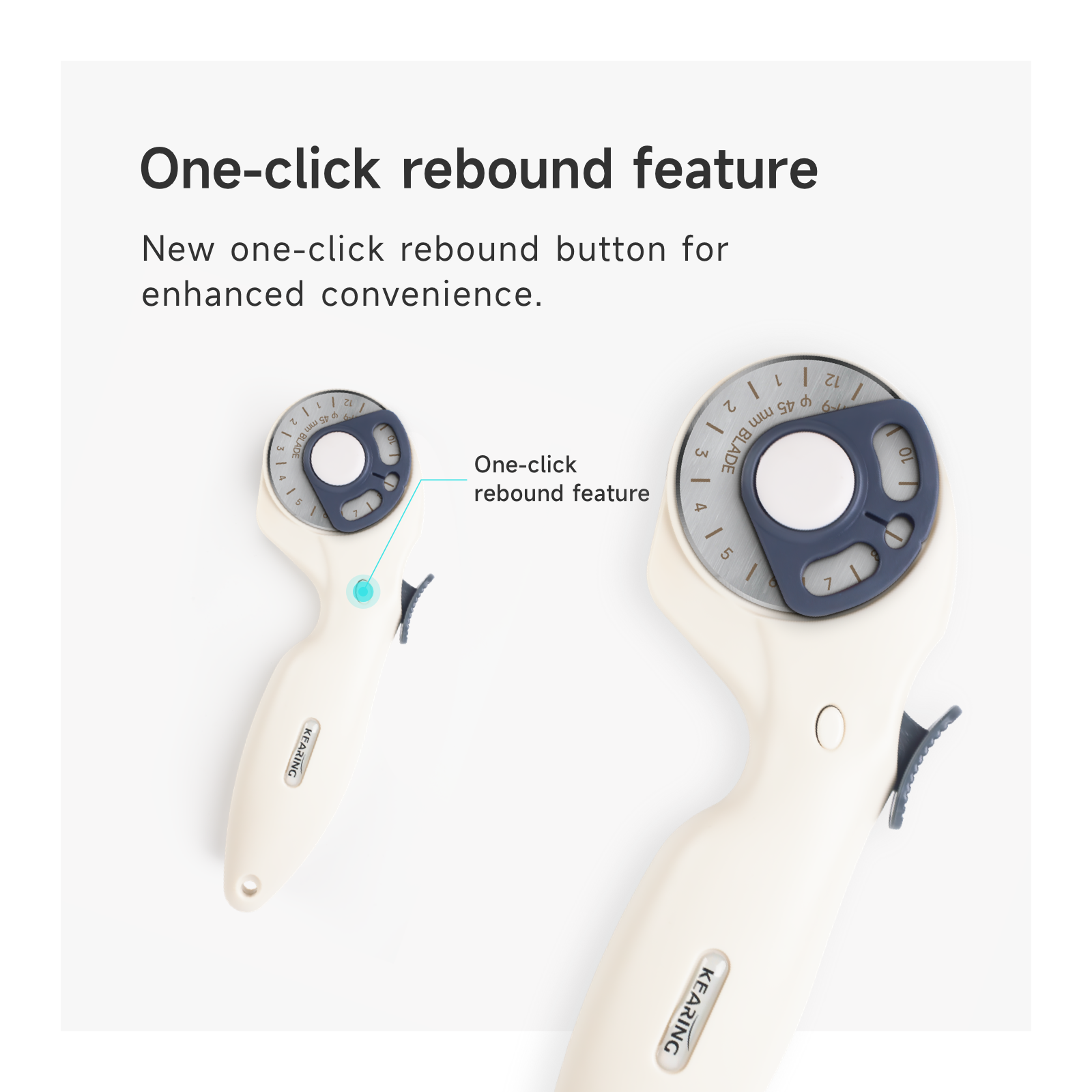 Kearing 45mm Rotary Cutter Precision Fabric Craft Tool M1992