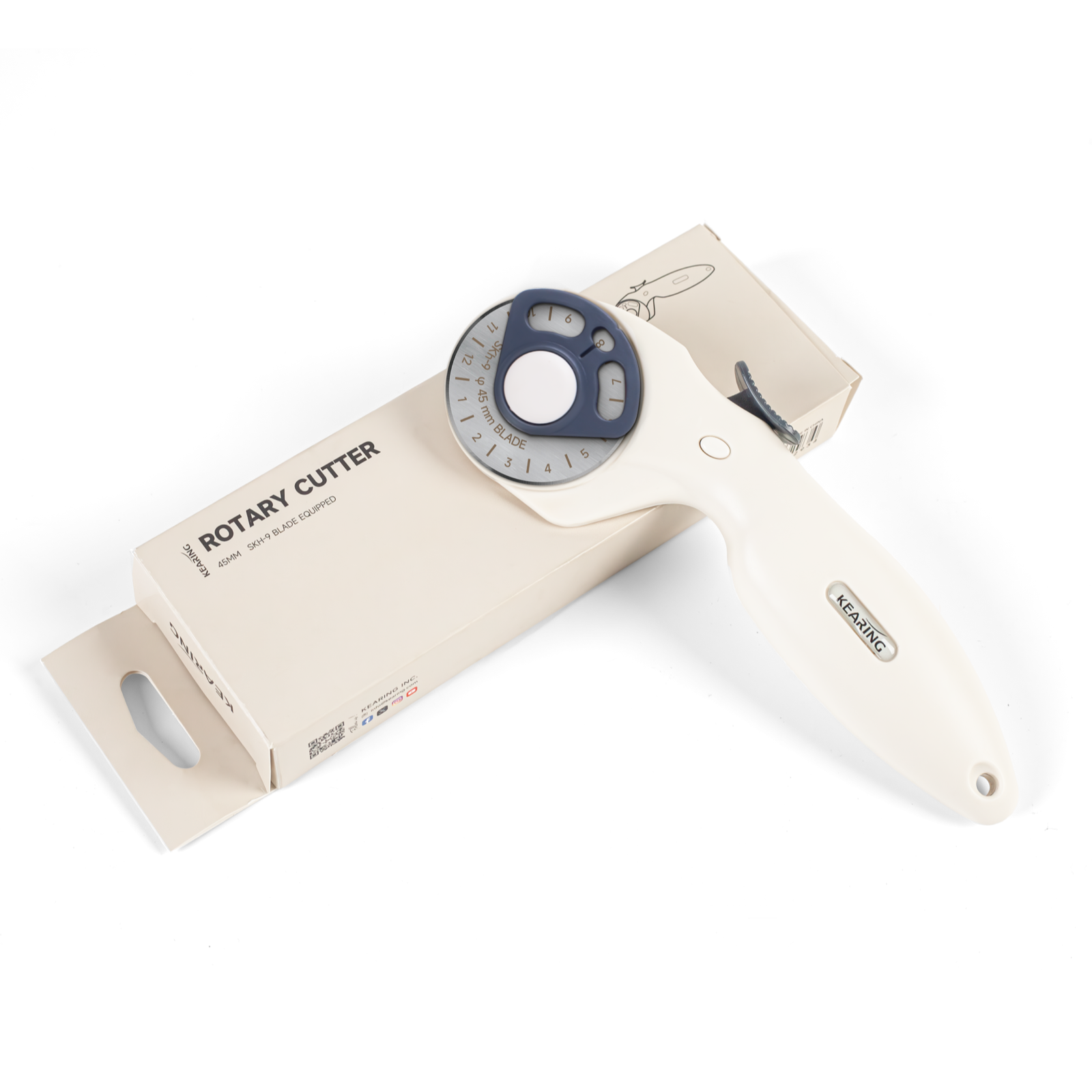 Kearing 45mm Rotary Cutter Precision Fabric Craft Tool M1992