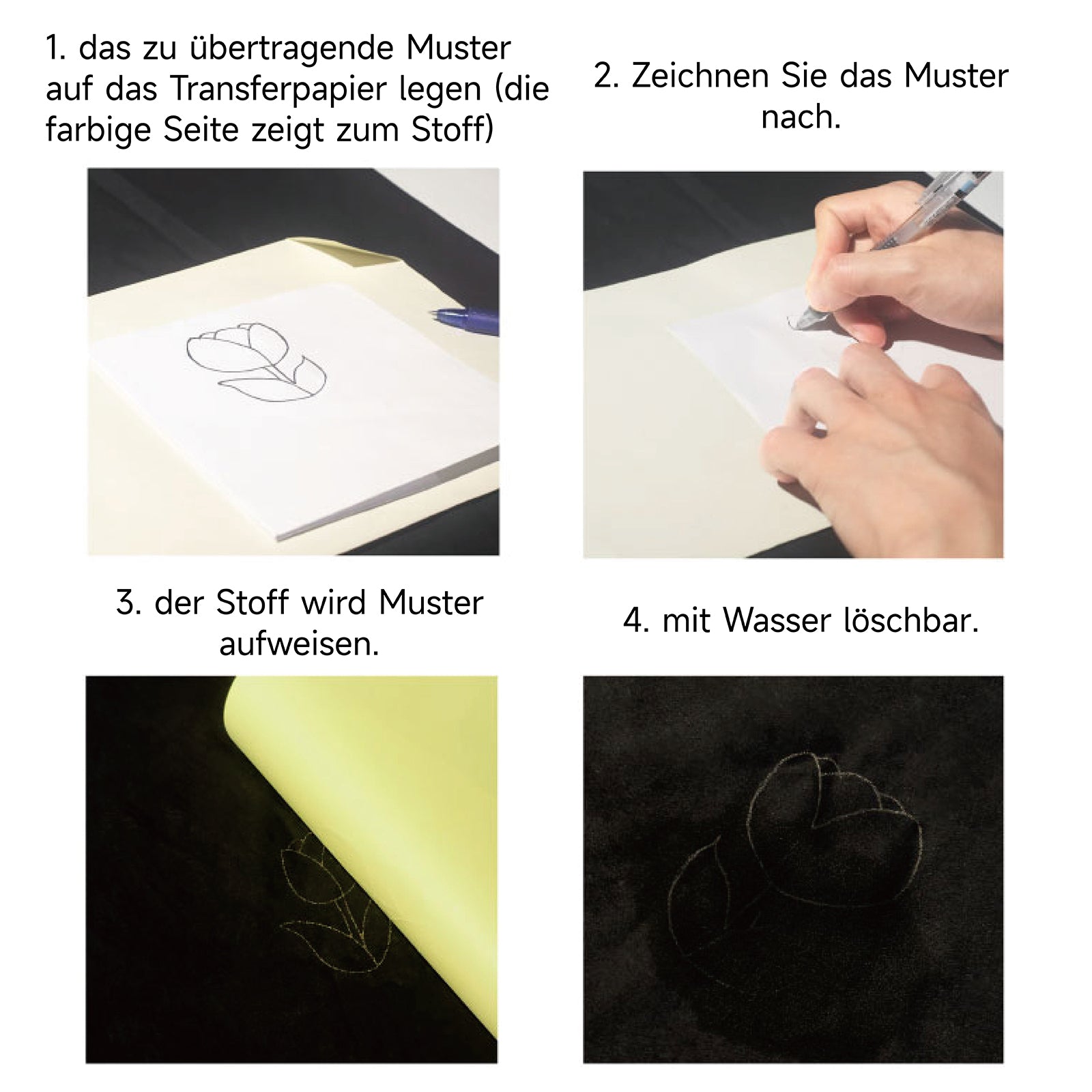 Kearing Fabric Dressmakers Tracing Paper Yellow/White M2002