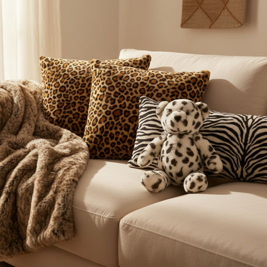 Animal Print Velboa Faux Fur Lifestyle Scene