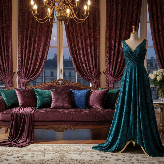 Crushed Velvet Fabric Lifestyle Scene