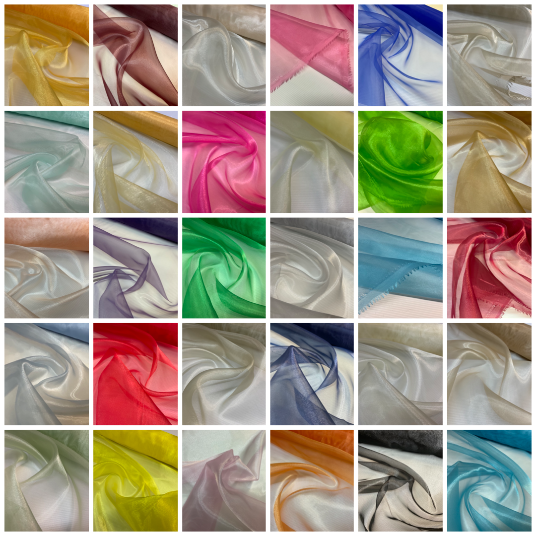 Plain Sheer Lightweight Organza Voile Drape Curtain, Wedding, Chair Sash Fabric 150cm Wide M1750