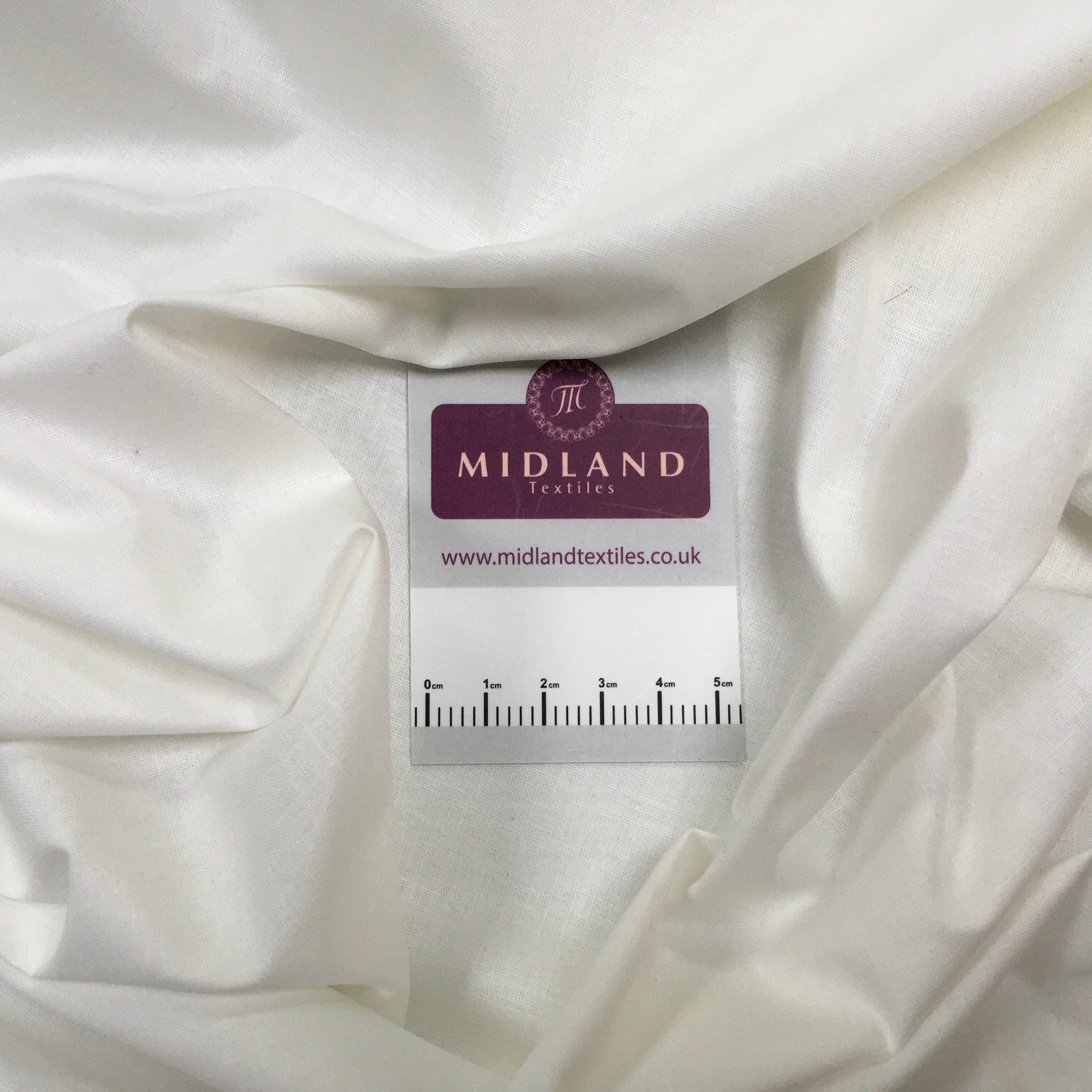 100% Cambric Egyptian Cotton Plain Poplin Fabric sold Per metre M1482