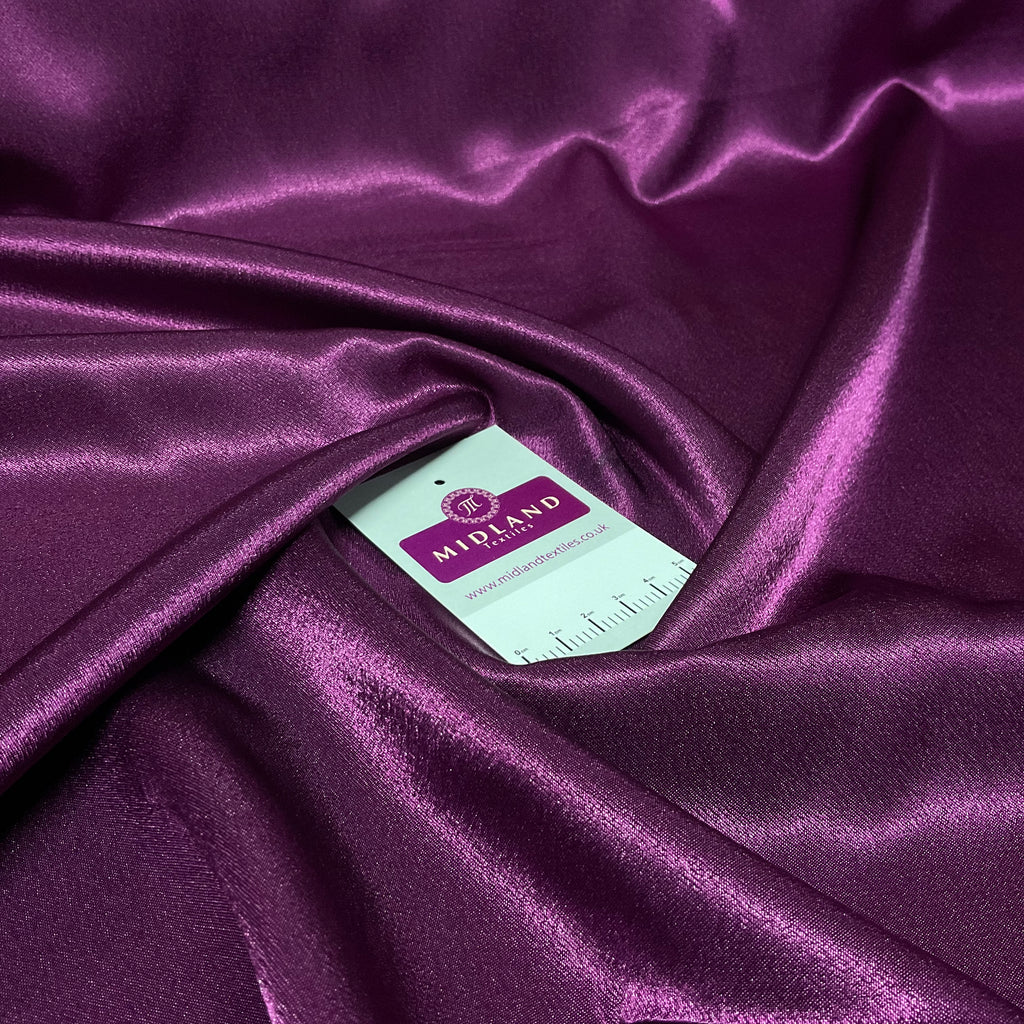 Plain Crepe Back Liquid Silky Smooth Satin Dress Fabric 150 cm MA1248 Mtex