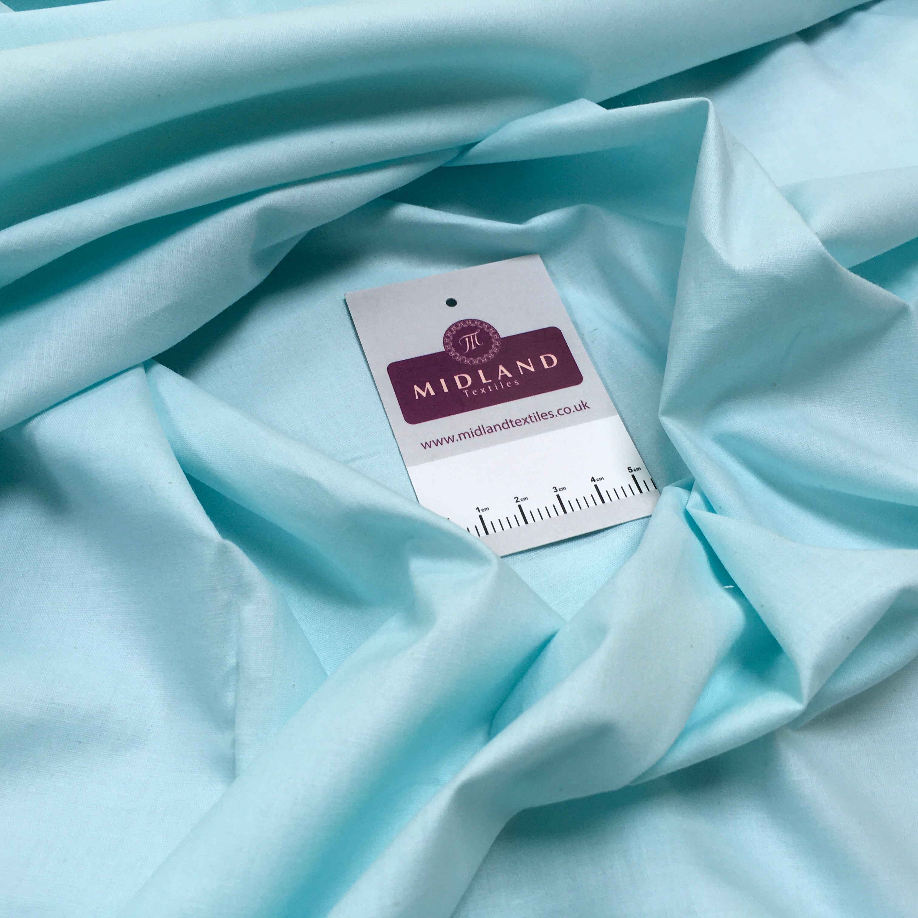100% Cambric Egyptian Cotton Plain Poplin Fabric sold Per metre M1482