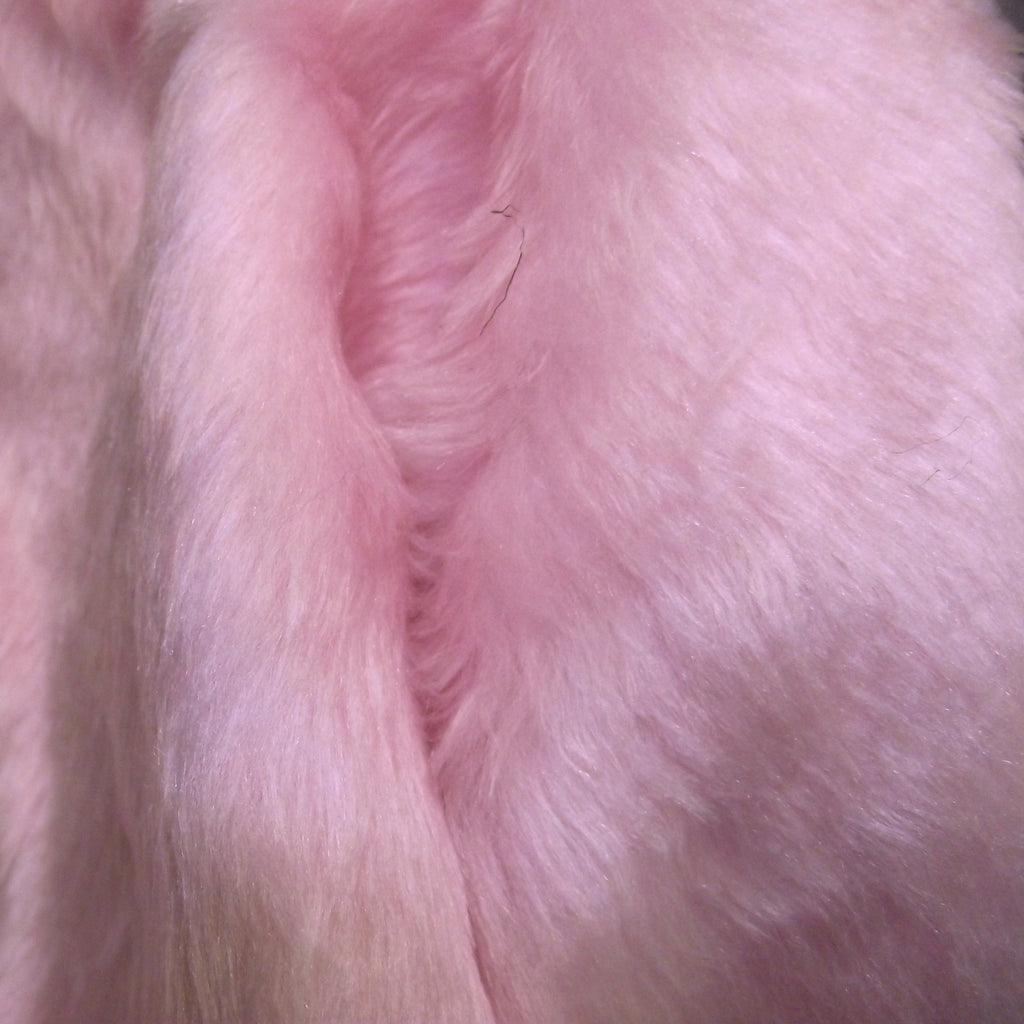 Plain Faux Fur 14 mm soft pile ideal for Clothing, throws Fabric 58