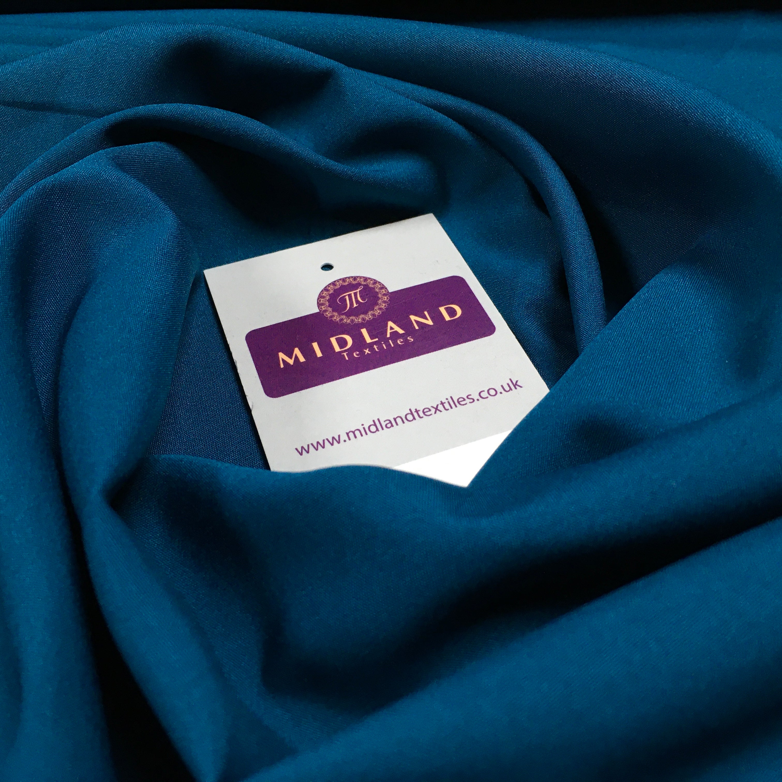 Plain Soft Powder Crepe Lightweight Lining 100% Polyester Fabric 100 cm Wide MR860 Mtex