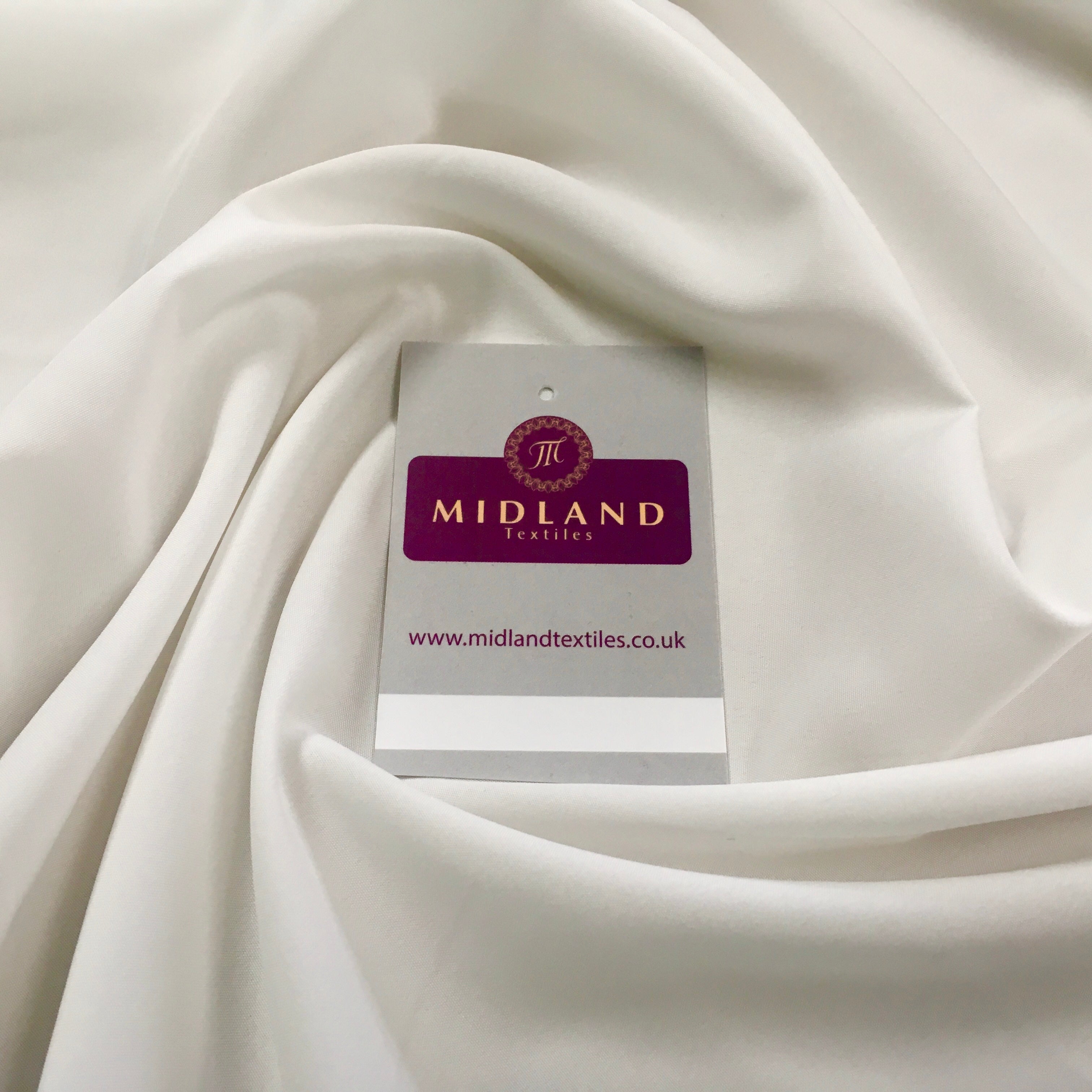 Plain Soft Powder Crepe Lightweight Lining 100% Polyester Fabric 100 cm Wide MR860 Mtex