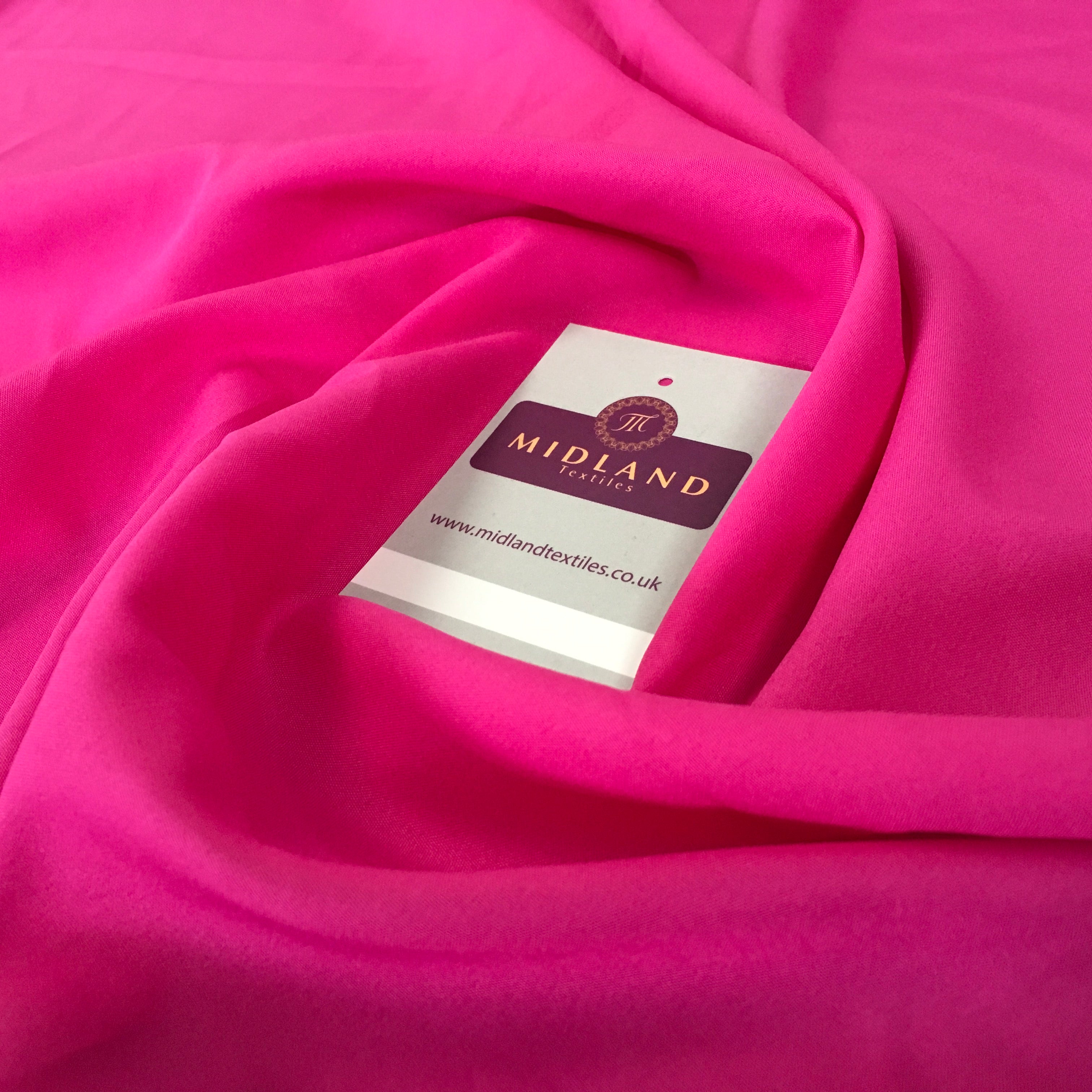 Plain Soft Powder Crepe Lightweight Lining 100% Polyester Fabric 100 cm Wide MR860 Mtex