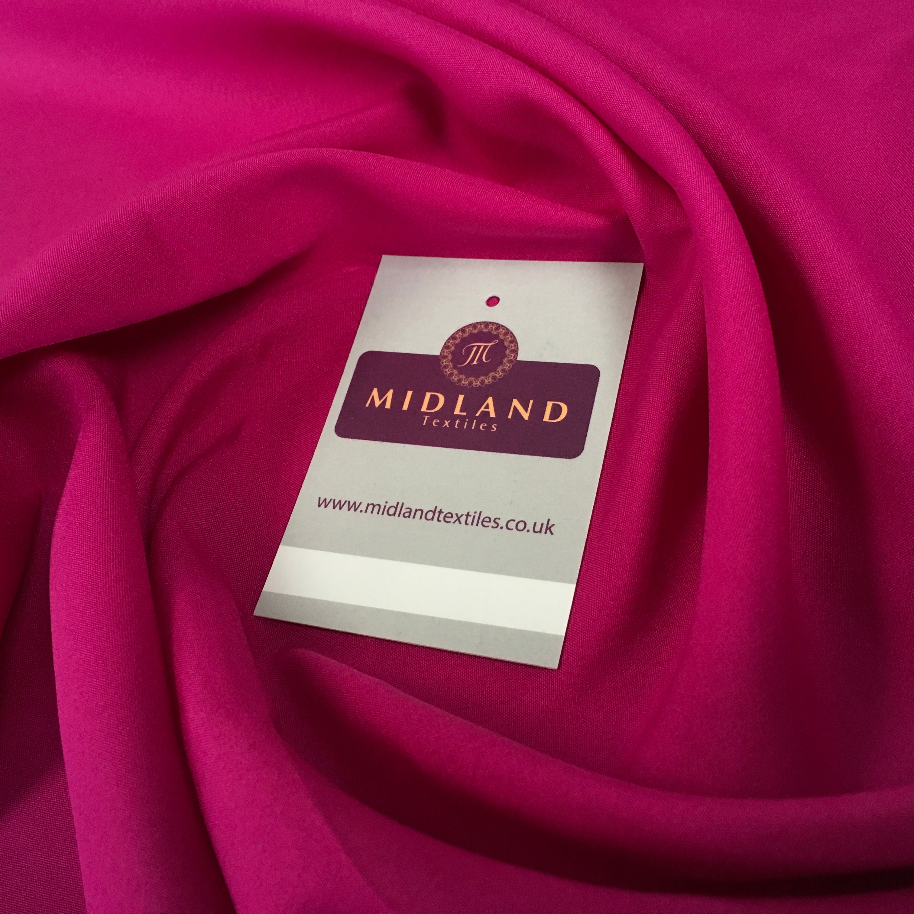 Plain Soft Powder Crepe Lightweight Lining 100% Polyester Fabric 100 cm Wide MR860 Mtex