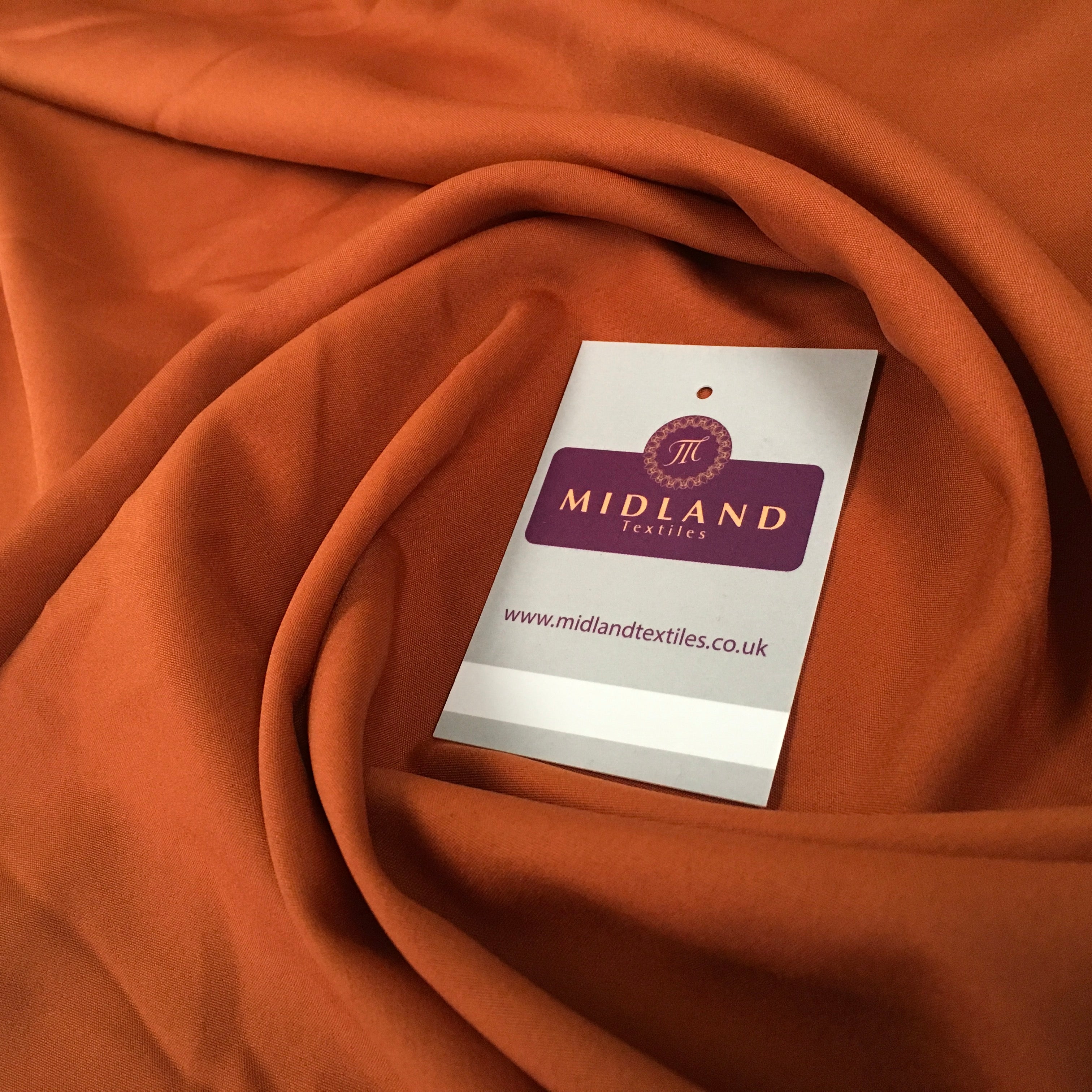 Plain Soft Powder Crepe Lightweight Lining 100% Polyester Fabric 100 cm Wide MR860 Mtex