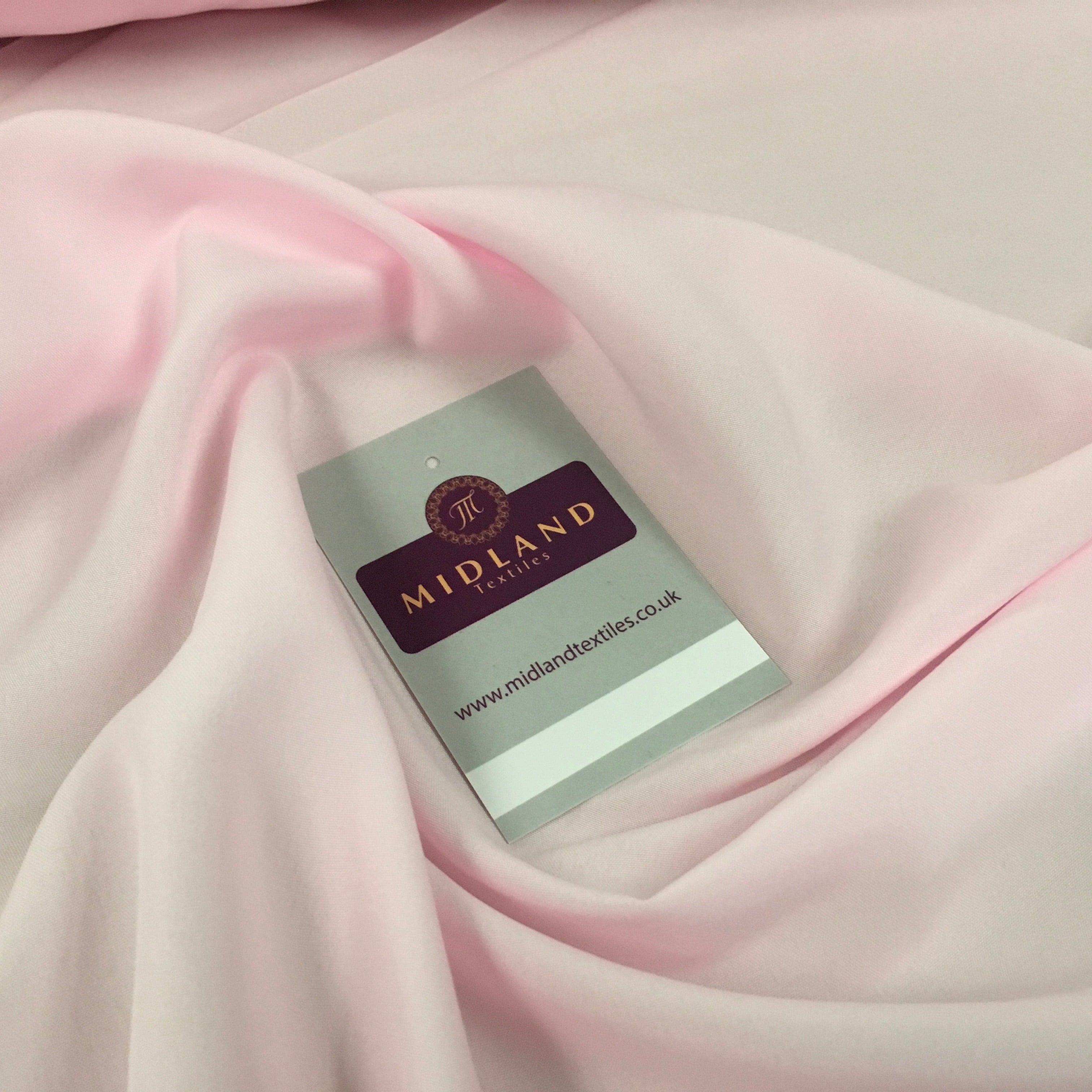 Plain Soft Powder Crepe Lightweight Lining 100% Polyester Fabric 100 cm Wide MR860 Mtex