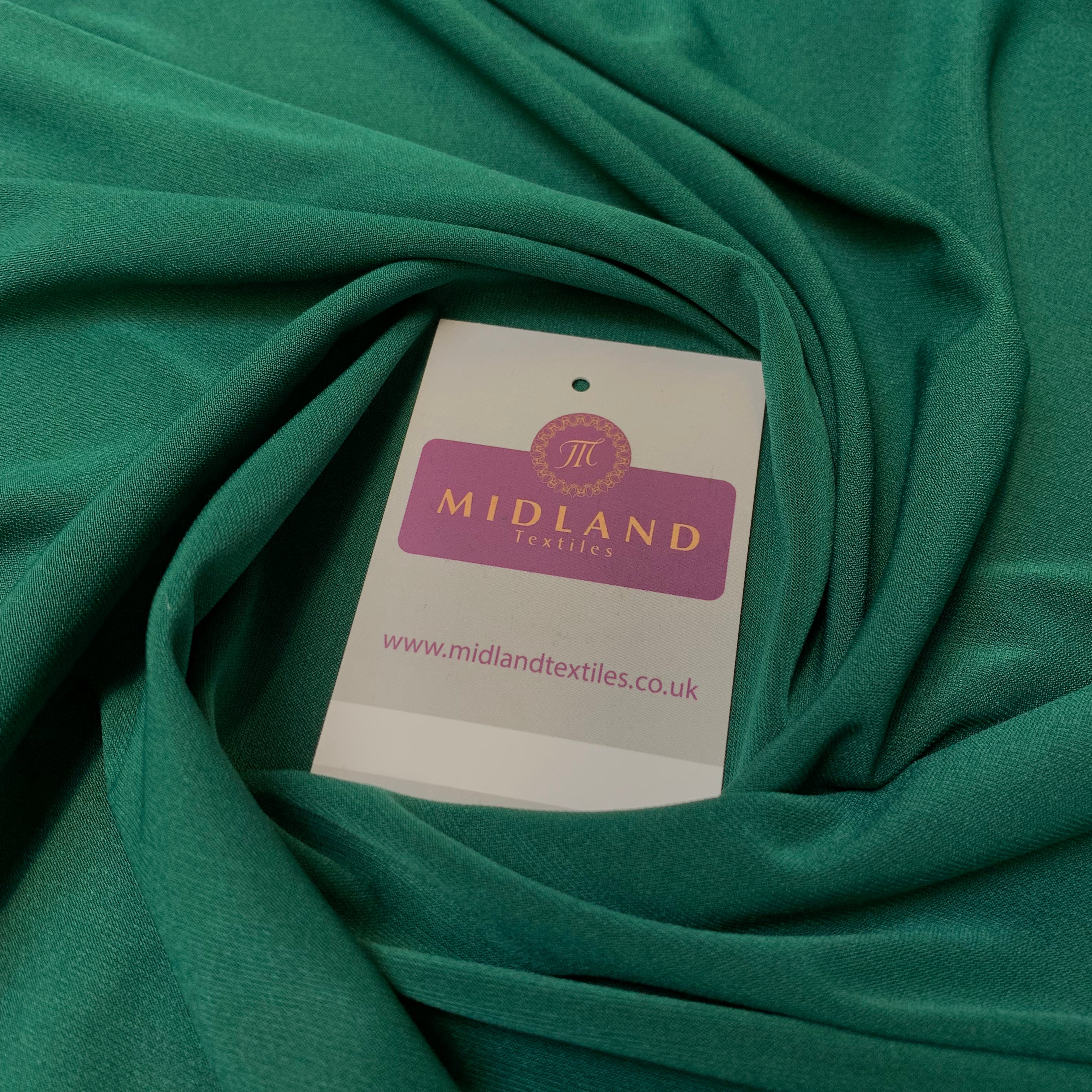 Plain elastane stretch ity jersey dress fabric 58' Wide M719 Mtex