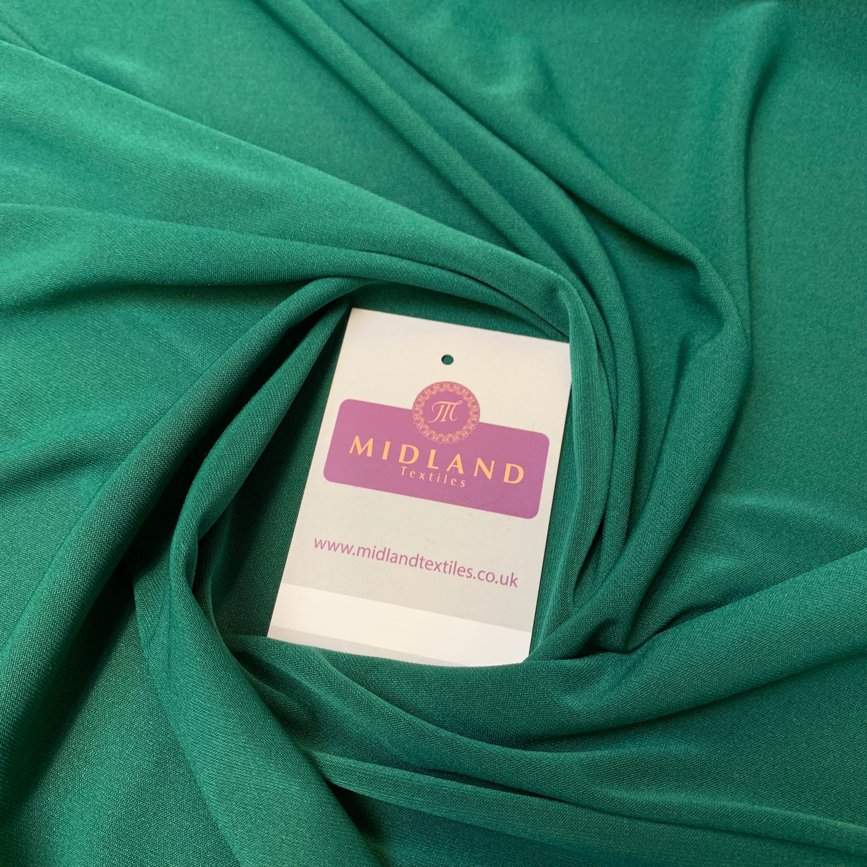 Plain elastane stretch ity jersey dress fabric 58' Wide M719 Mtex