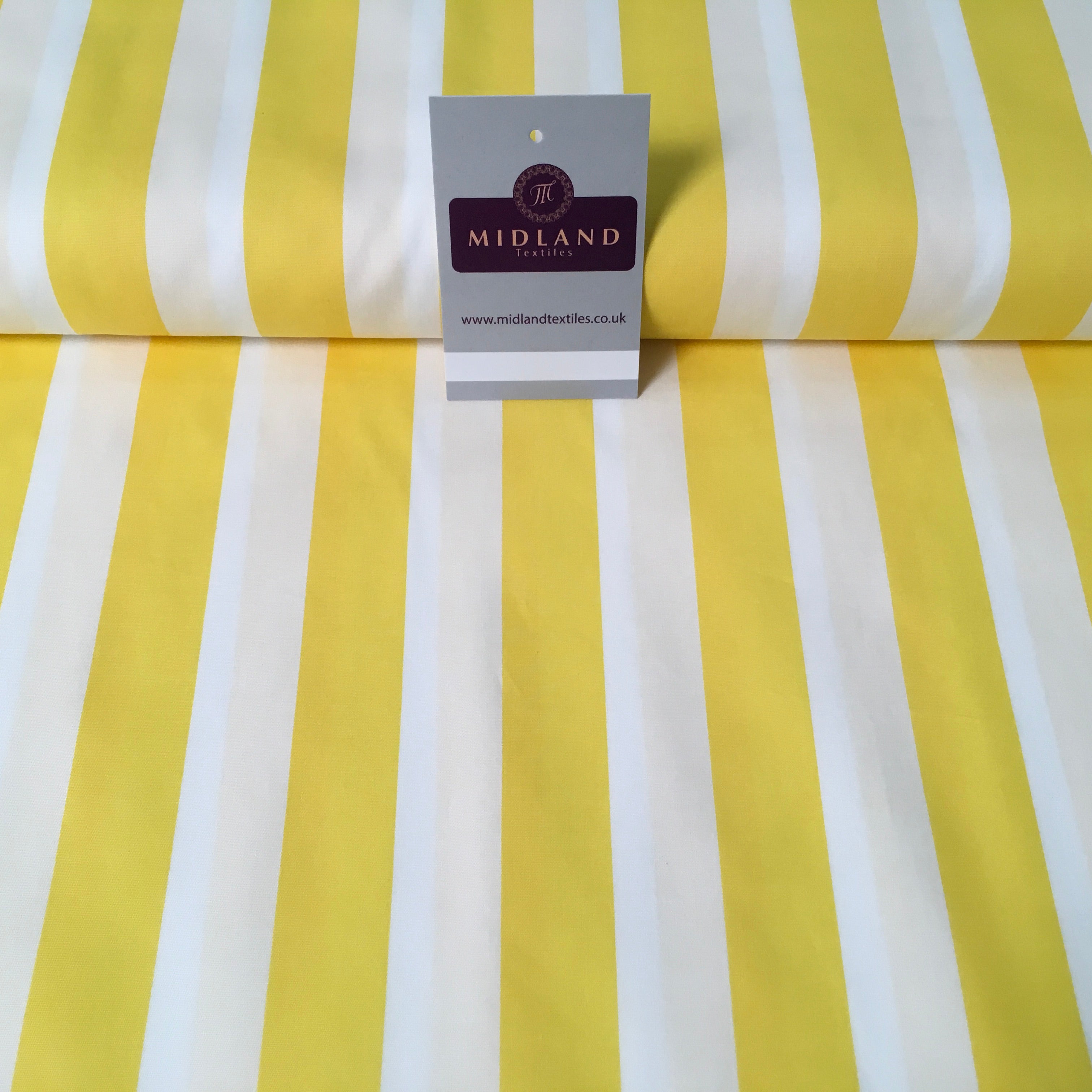 2.5cm Candy Stripped Cotton Poplin shirting, dress Fabric 44' wide MK898 Mtex