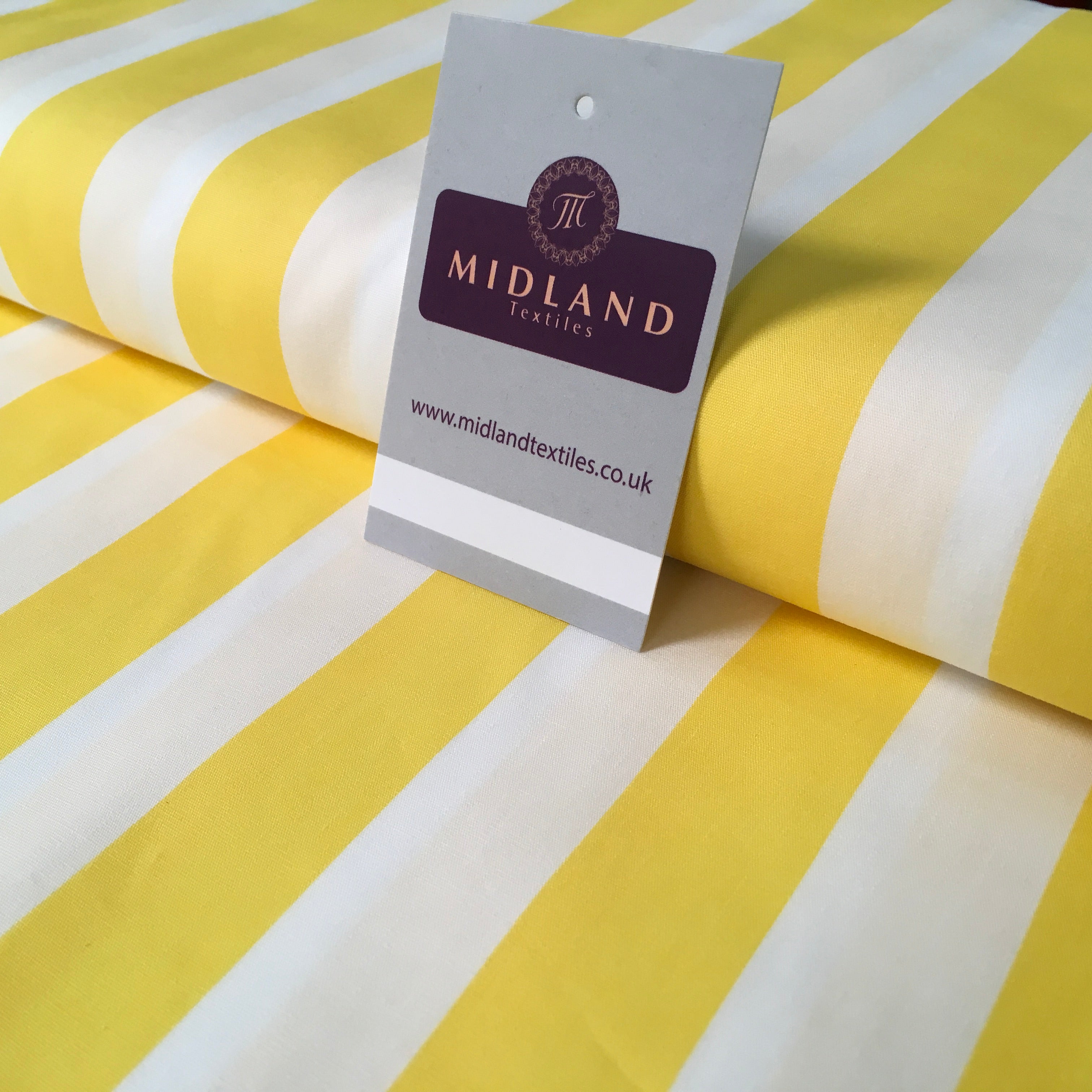 2.5cm Candy Stripped Cotton Poplin shirting, dress Fabric 44' wide MK898 Mtex