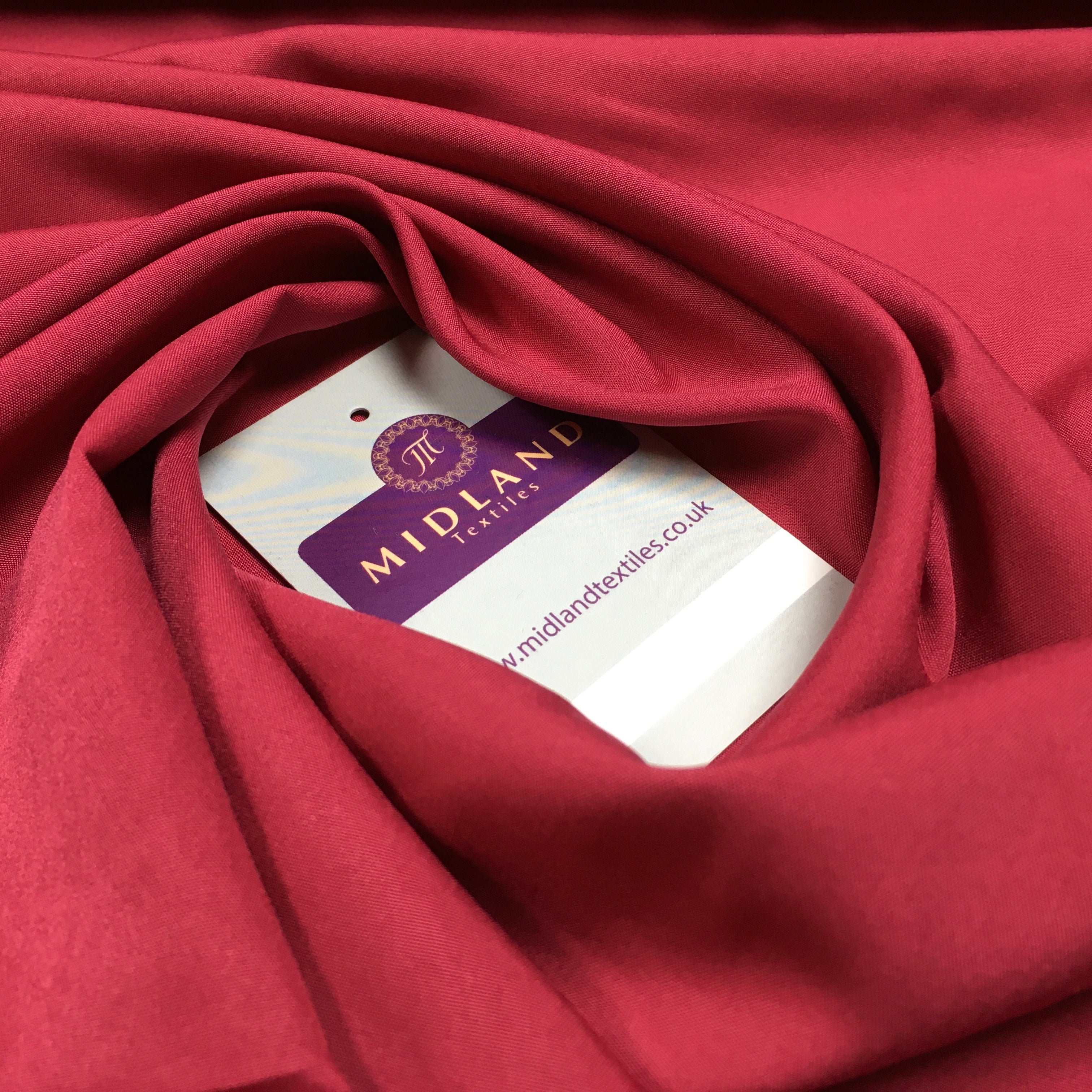 Plain Soft Powder Crepe Lightweight Lining 100% Polyester Fabric 100 cm Wide MR860 Mtex